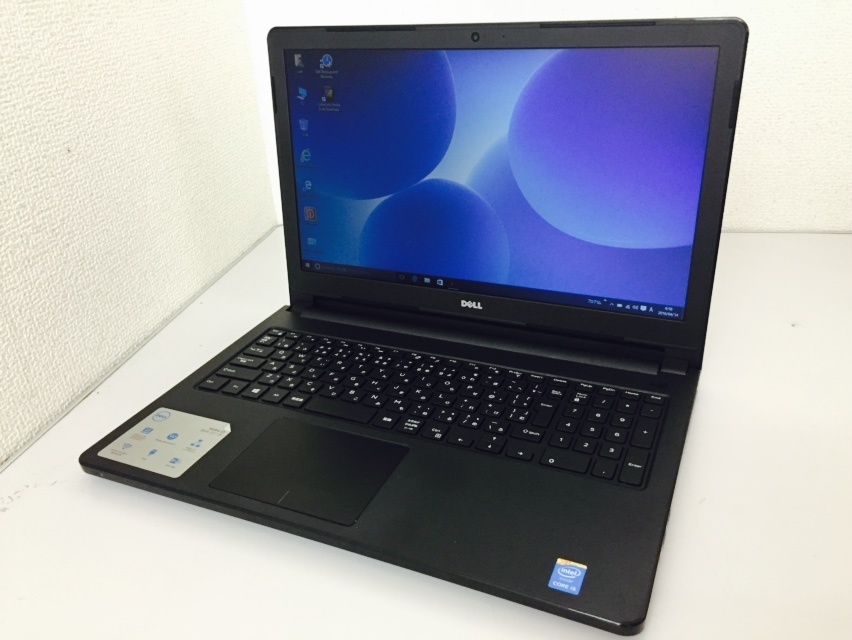 DELL vostro 15 3558 CPU:Core i5 5200U 2.20GHz / メモリ：4GB / HDD