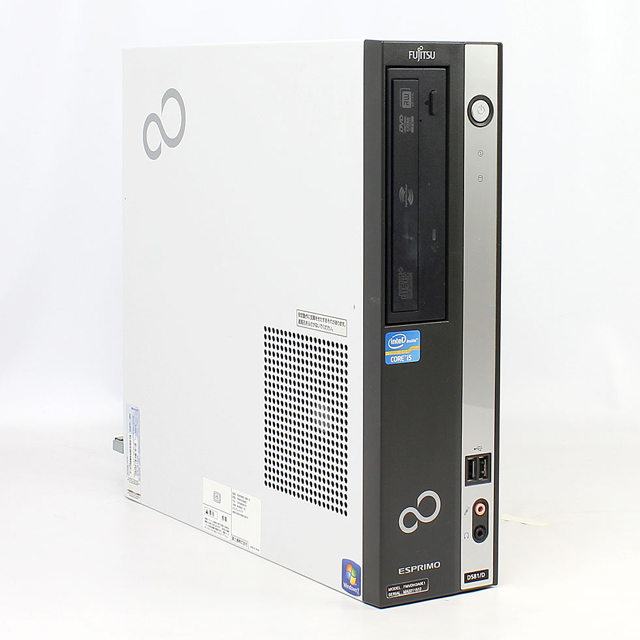 富士通 FMV-D581/D CPU：Core i5 3.10GHz メモリ：4GB HDD：500GB DVDスーパーマルチ  Windows7 Professinal 32bit 中古デスクトップパソコンが激安販売中！ 中古パソコン市場