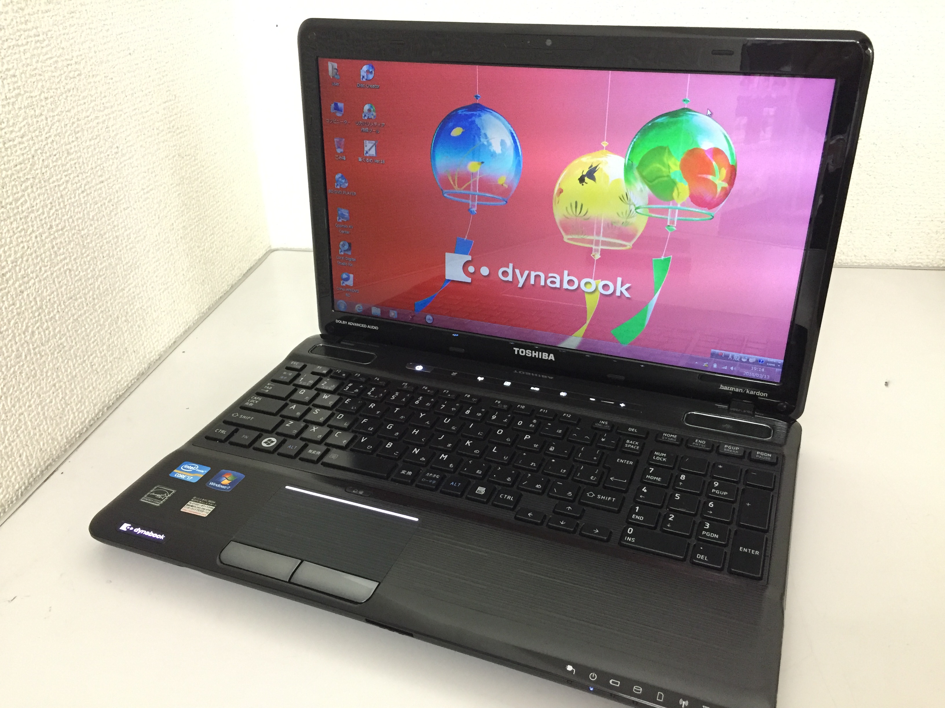 東芝 dynabook T551/58CB CPU:Core i7 2630QM 2.0GHz / メモリ:8GB / HDD:1000GB