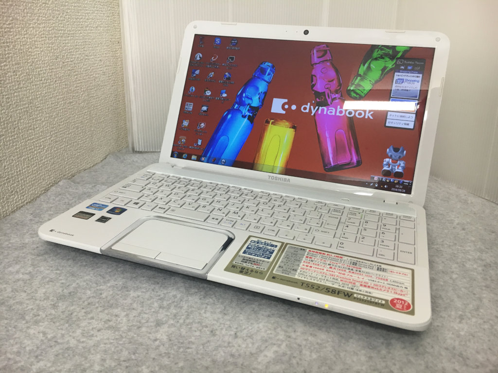 東芝 dynabook T552/58FW CPU:Core i7 3610QM 2.30GHz/メモリ:8GB/SSD