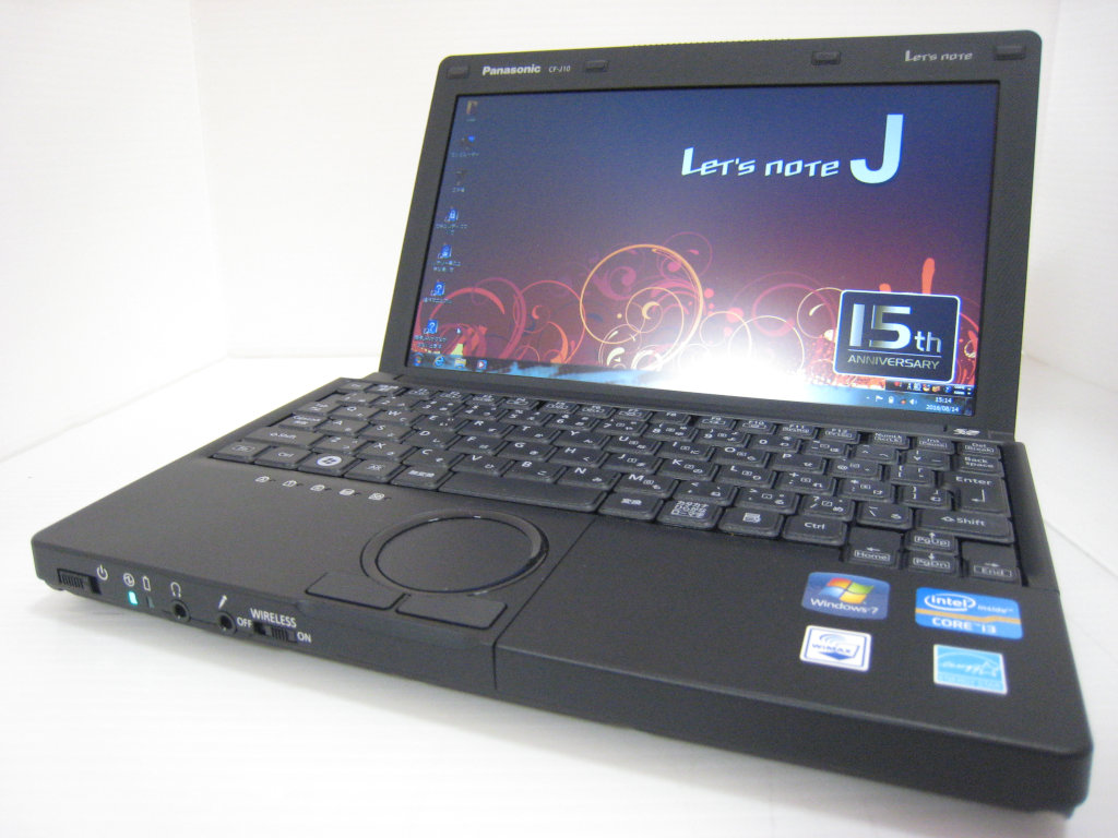 Panasonic Let's note CF-J10TYAHR CPU:Core i3-2330M 2.20GHz メモリ：4GB  HDD:250GB 10.1インチ Windows7 Home 64bit 中古ノートパソコンが激安販売中！ 中古パソコン市場