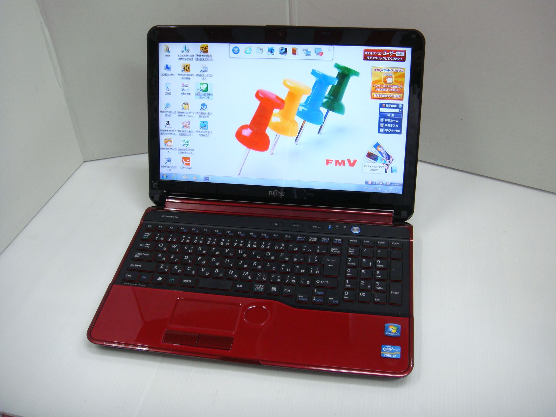 富士通 LIFEBOOK AH56/H CPU： Core i7-3610QM 2.30GHz /メモリ：4GB ...