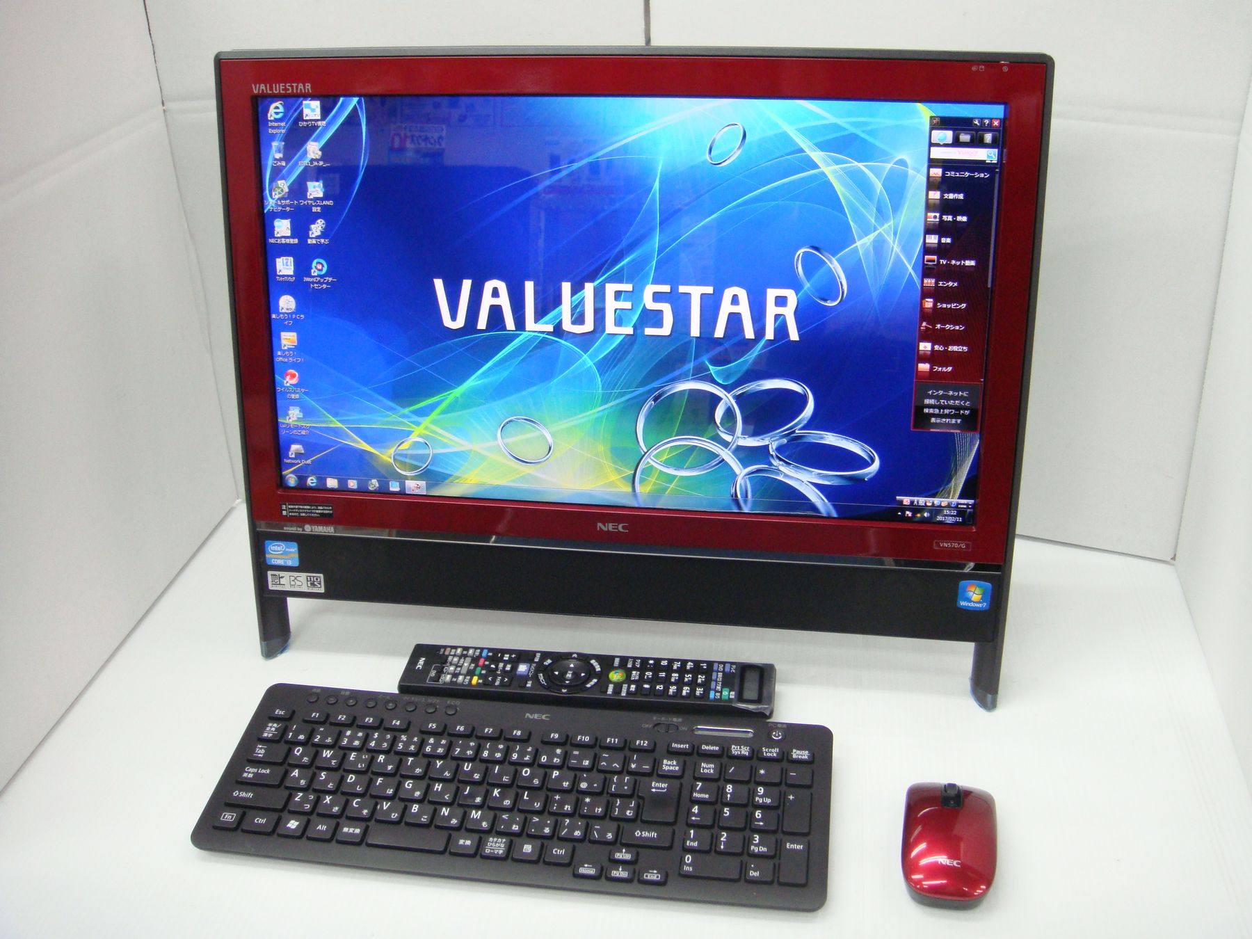 NEC ValueStar VN570/G CPU： Core i3-2350M 2.30GHz /メモリ：4GB