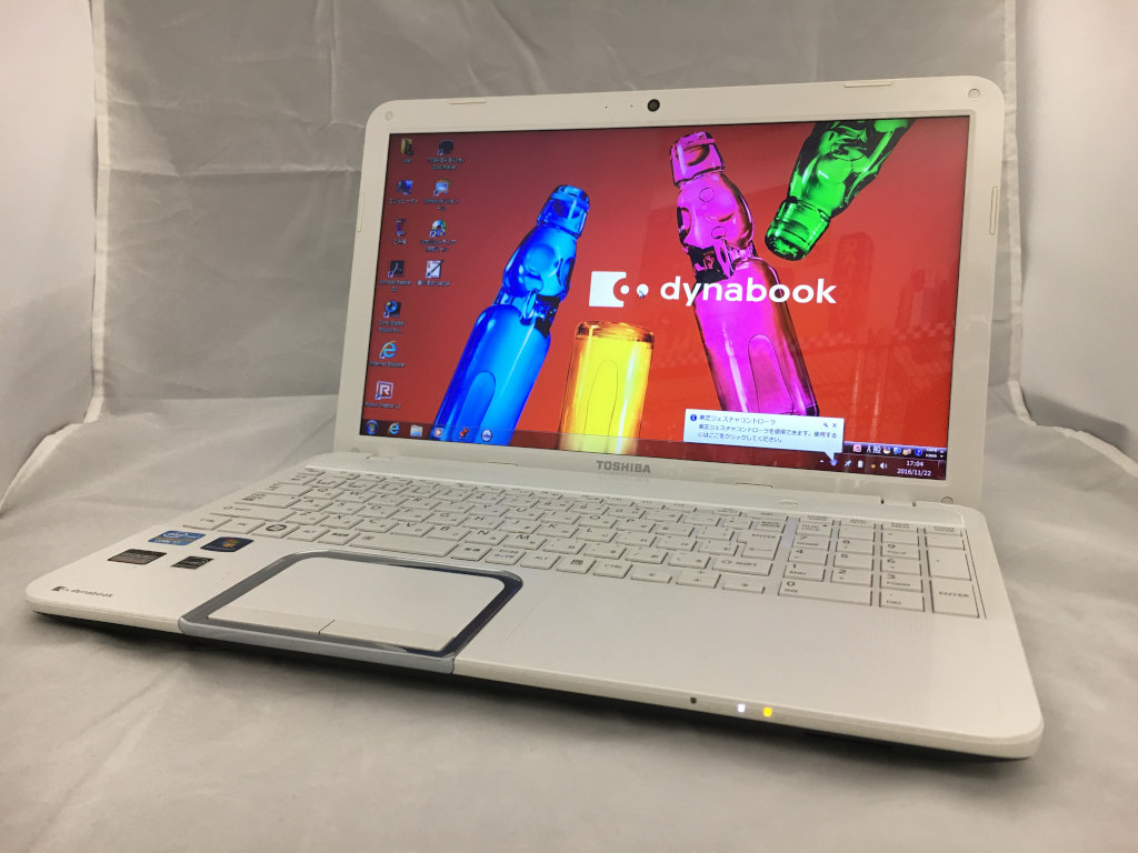 東芝 dynabook T552/58FW CPU:Core i7 3610QM 2.3GHz / メモリ：8GB