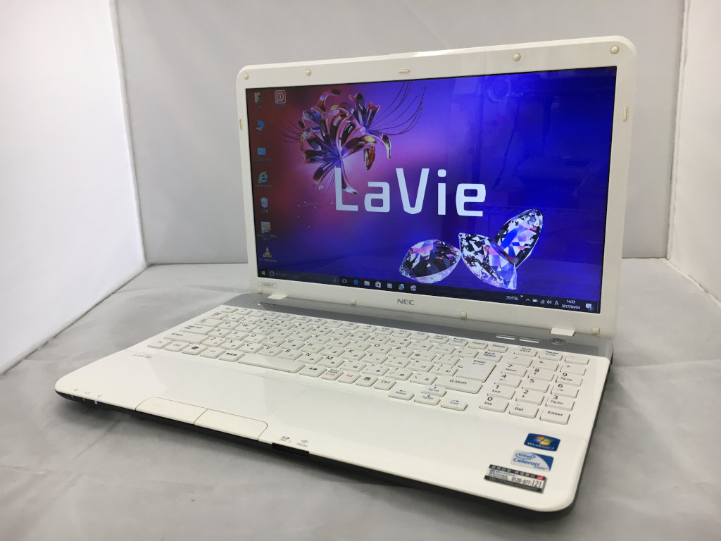 NEC LaVie PC-LS150F2P2W Celeron B800 1.5GHz / メモリ：4GB / HDD 
