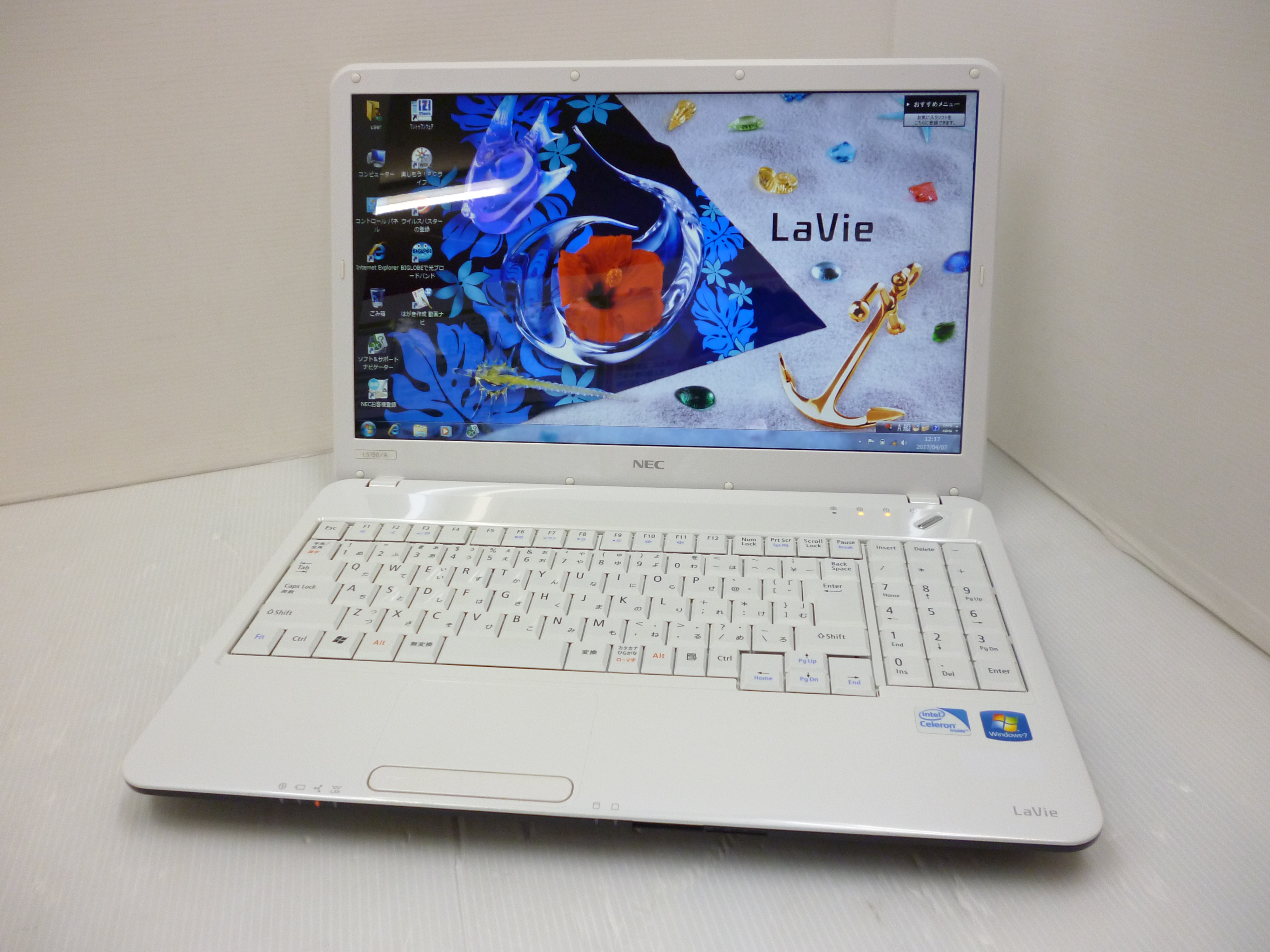 NEC LaVie LS150/A CPU:Celeron Dual-Core P4500 1.87Hz/メモリ:4GB