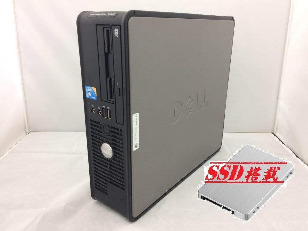 DELL OPTIPLEX 760 Core 2 Duo E7500 2.93GHz / メモリ：4GB / SSD