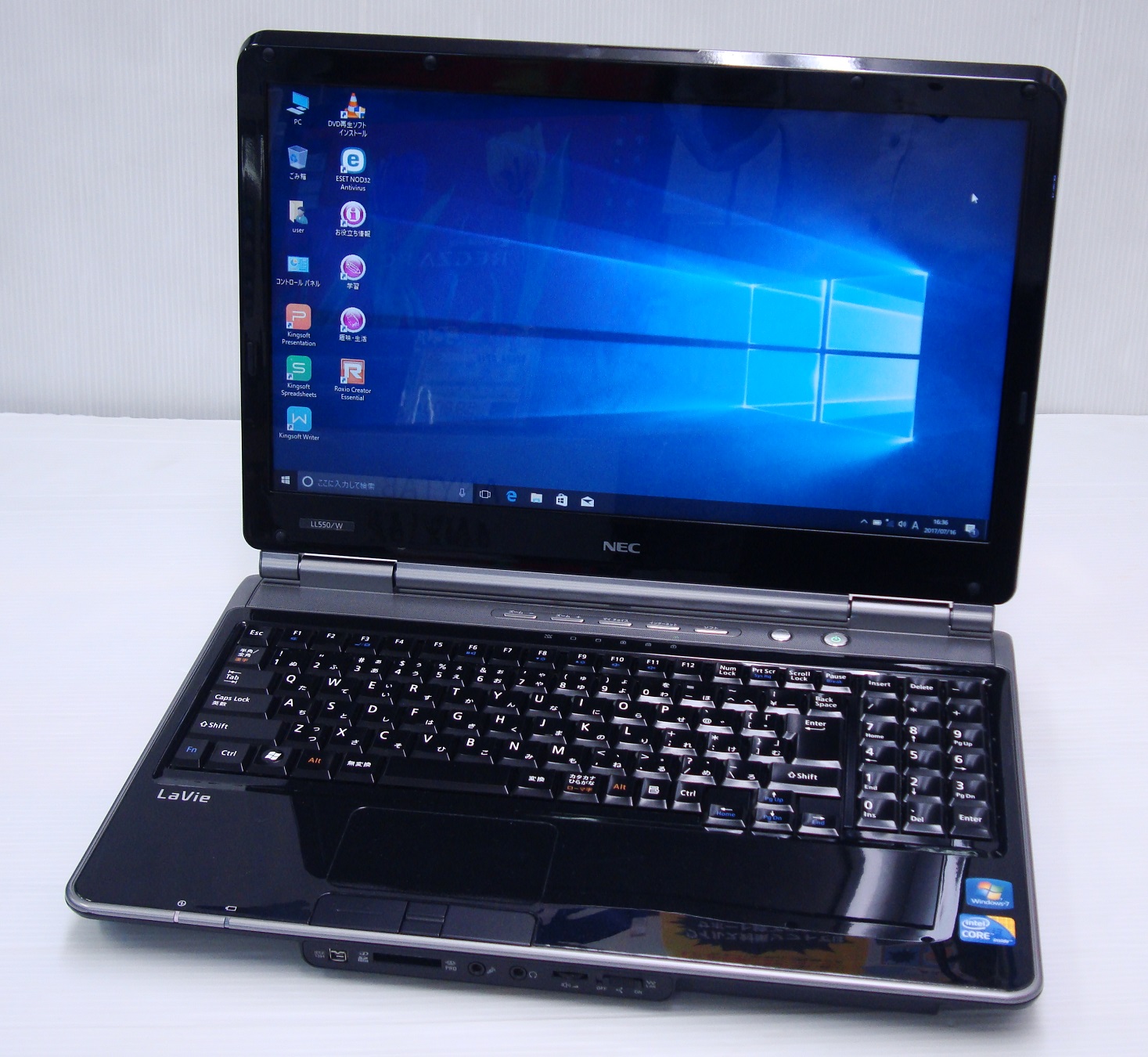 NEC PC-LS550 CPU:Corei3 330M 2.13GHz / メモリ:4GB / HDD:500GB 