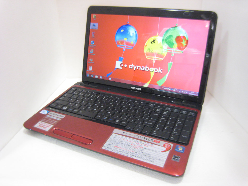 東芝 dynabook T351/34CR Pentium B940 2.00GHz / メモリ:4GB / SSD