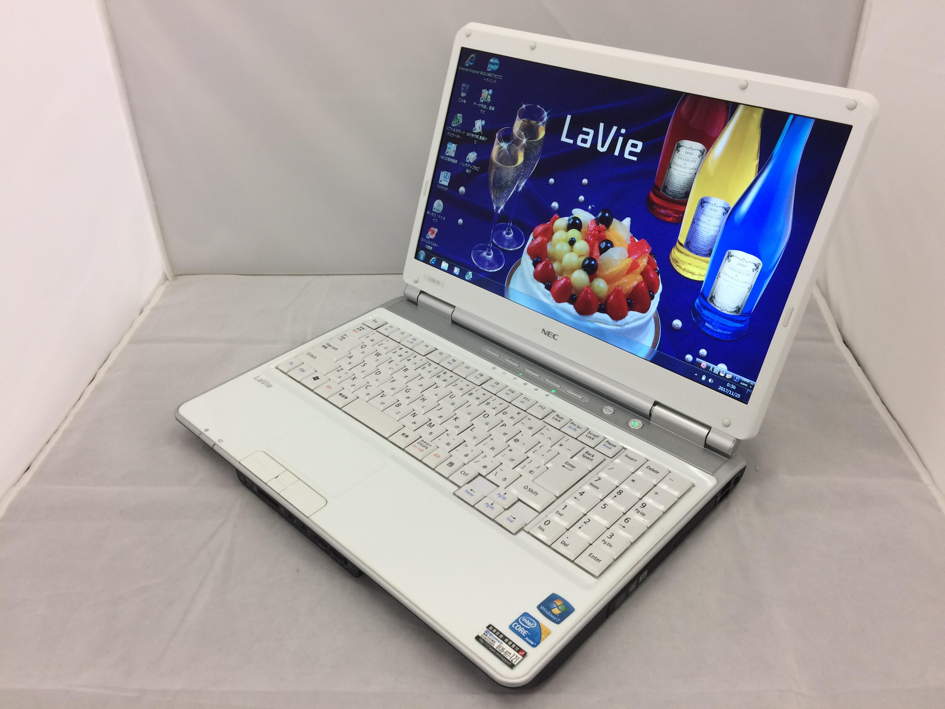 NEC LaVie LL550/W Core i3 330M 2.13GHz / メモリ：4GB / HDD:500GB