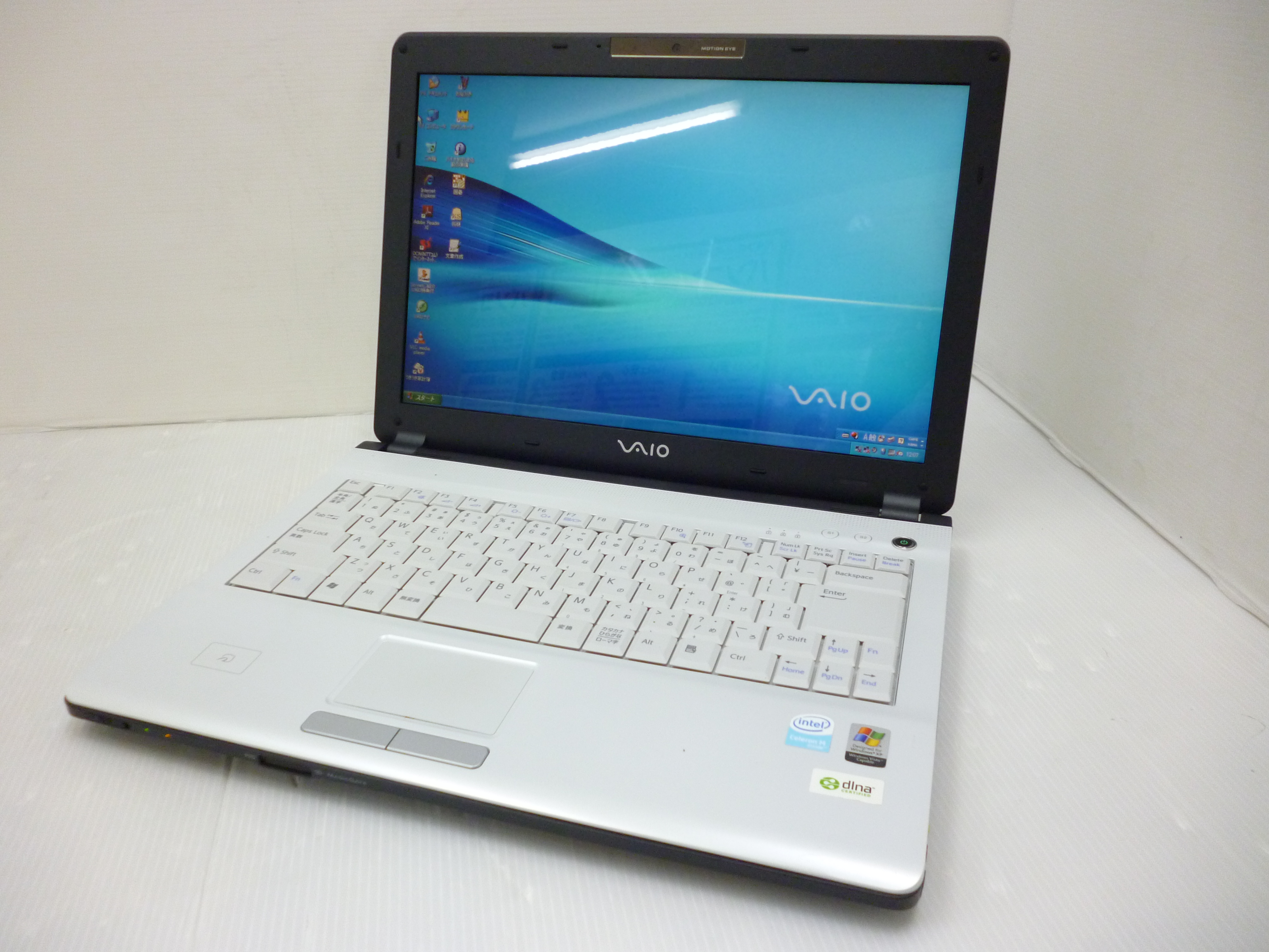 SONY VAIO VGN-FJ12B CPU:Celeron M 1.6GHz/メモリ:2GB/HDD:60GB/ODD