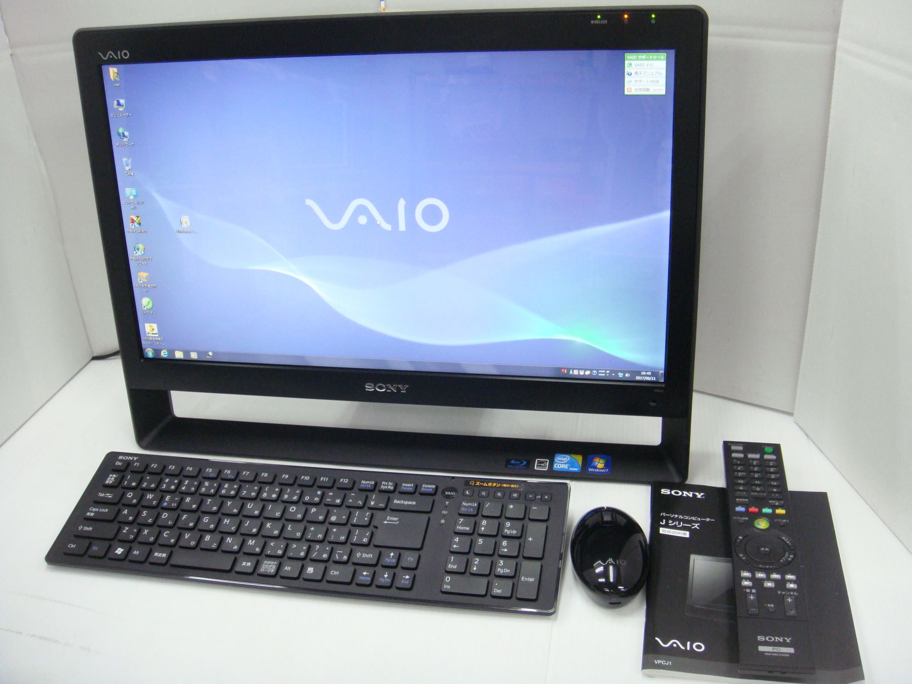 VAIO　リモコン　リカバリーディスク　付属品