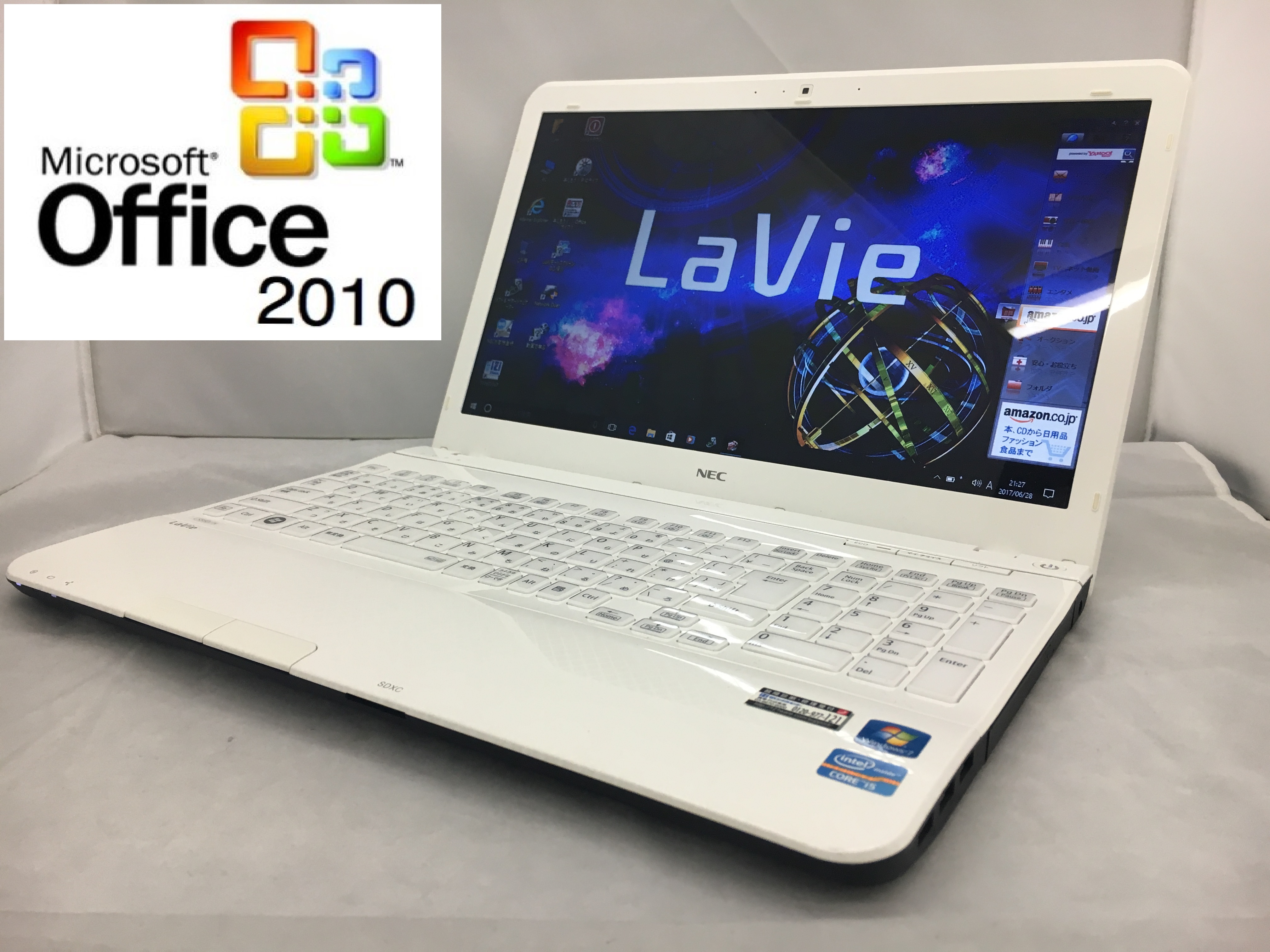 NEC LaVie LS550/H CPU:Core i5 3210M 2.5GHz / ﾒﾓﾘ：4GB /HDD: 500GB