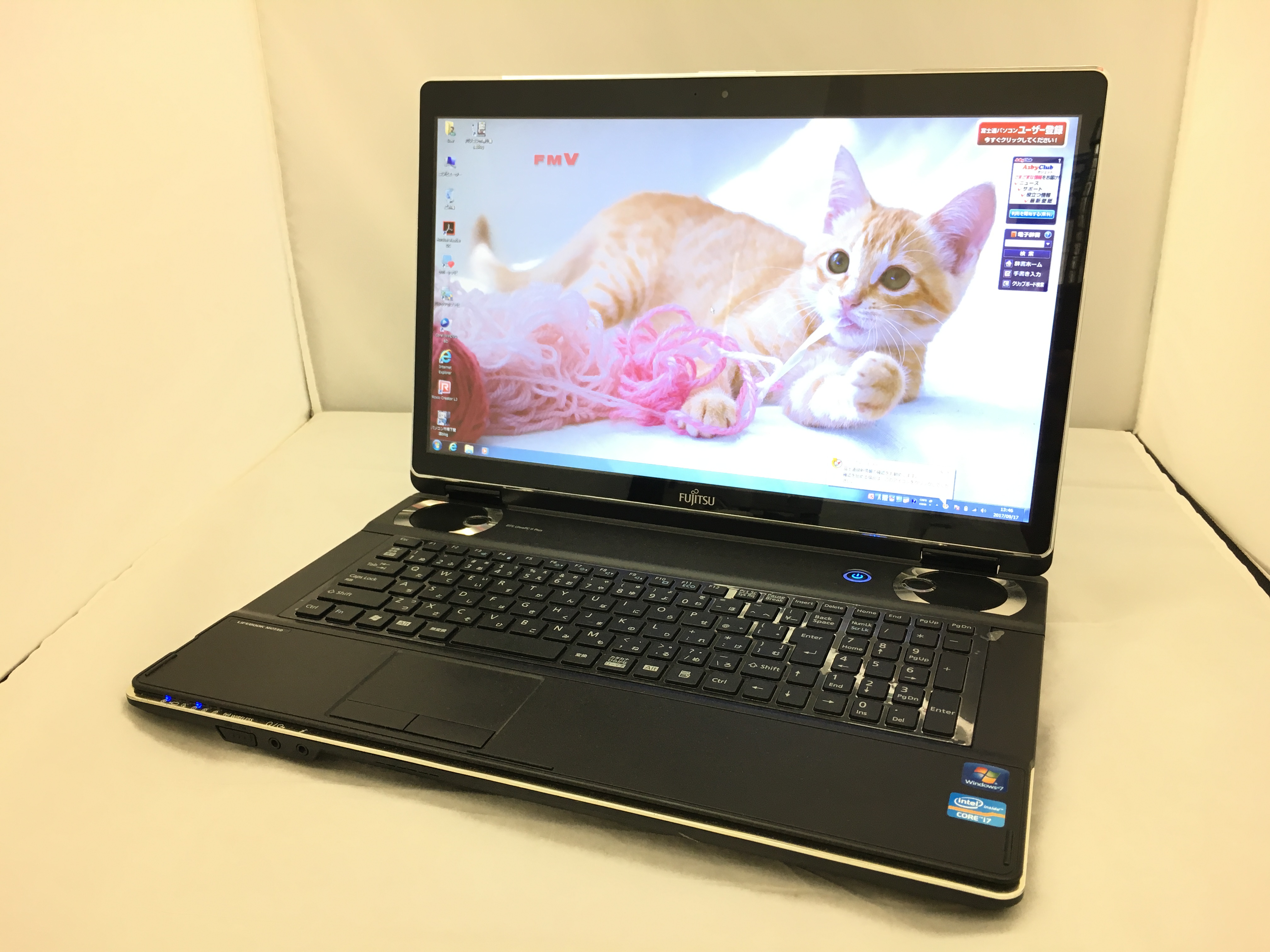 富士通 LIFEBOOK NH77/ED Core i7 2670QM 2.2GHz / メモリ：8GB