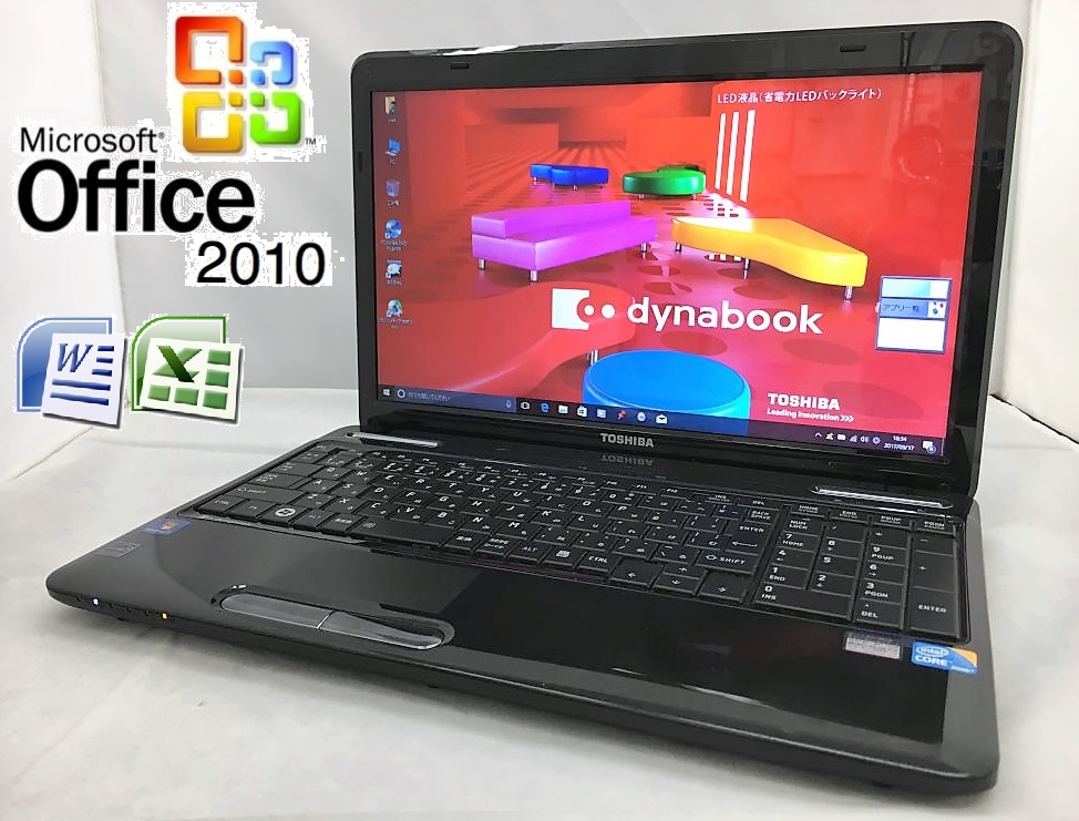 CPUメーカーINTELco東芝T350/Core i5/SSD240GB/メモリ6GB/office付き