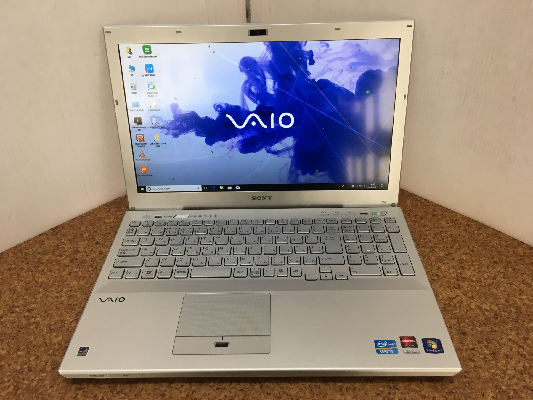 SONY VAIO VPCSE28FJ CPU：Core i5 2450M 2.5GHz / メモリ：4GB / HDD