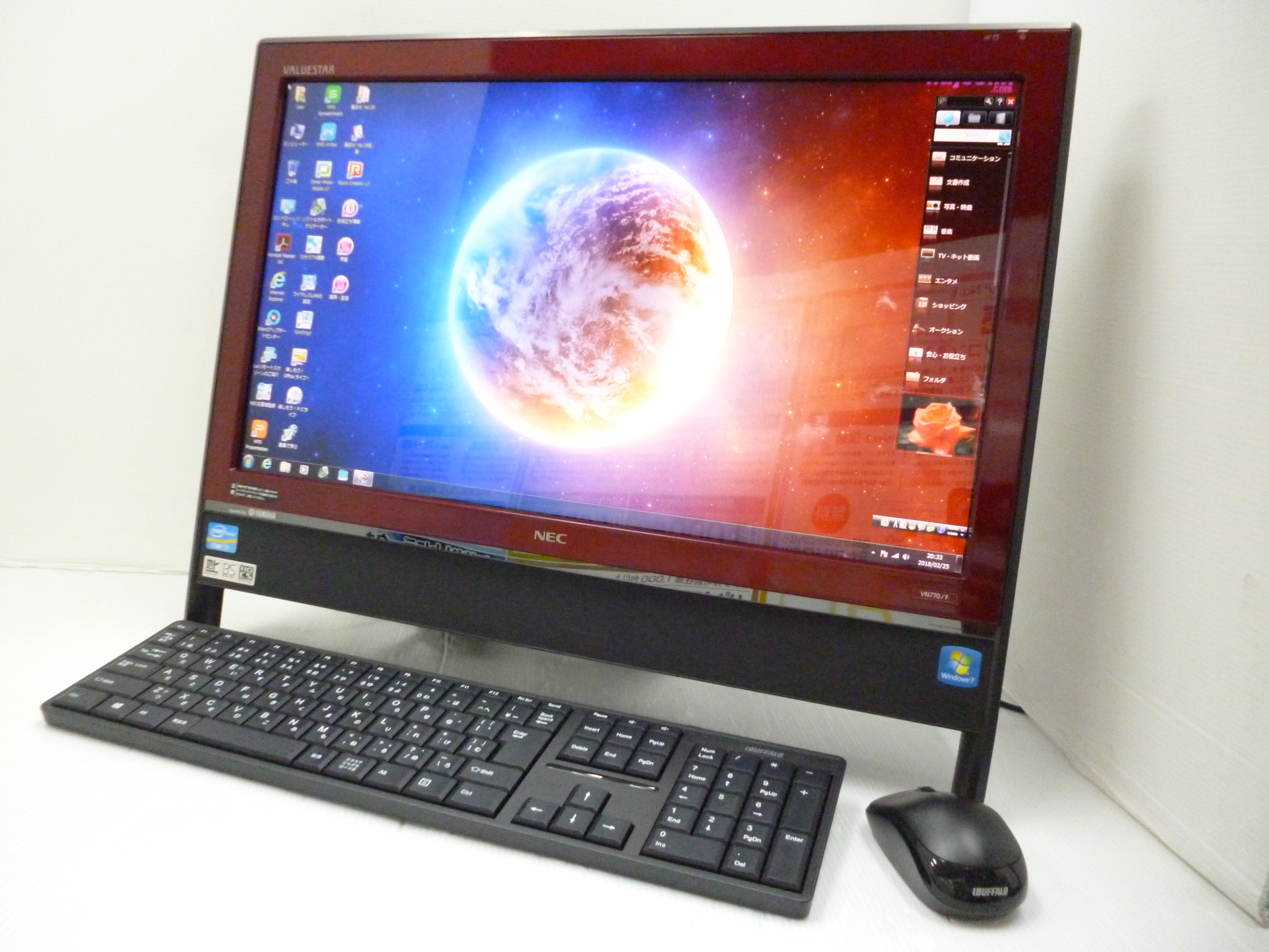 NEC VALUESTAR VN/F CPU:Corei7 QM 2.GHz/メモリ:8GB/HDD