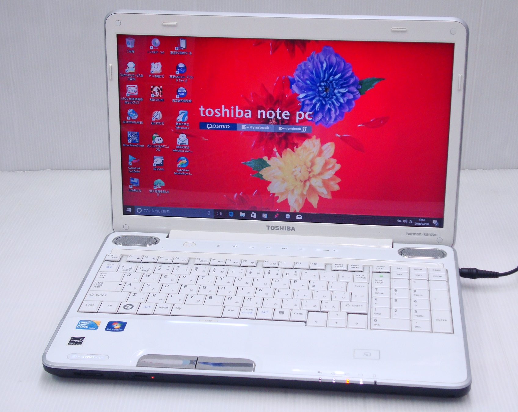 東芝 dynabook TX67LWH CPU:Corei5 430M 2.27GHz / メモリ:4GB / HDD:500GB / Blu