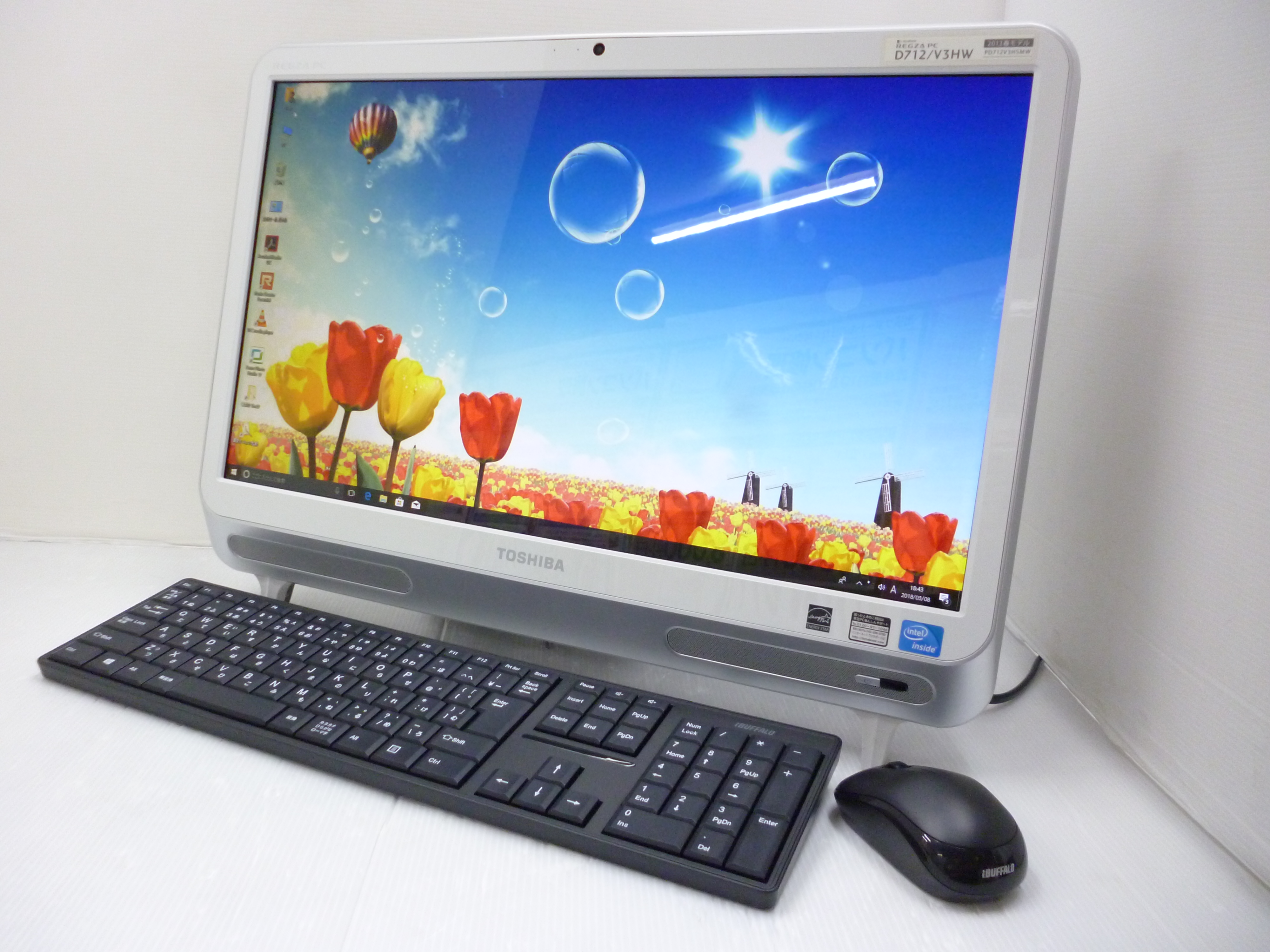 東芝 REGZA PC D712/V3HW CPU:Celeron 1000M 1.80GHz/メモリ:4GB/HDD