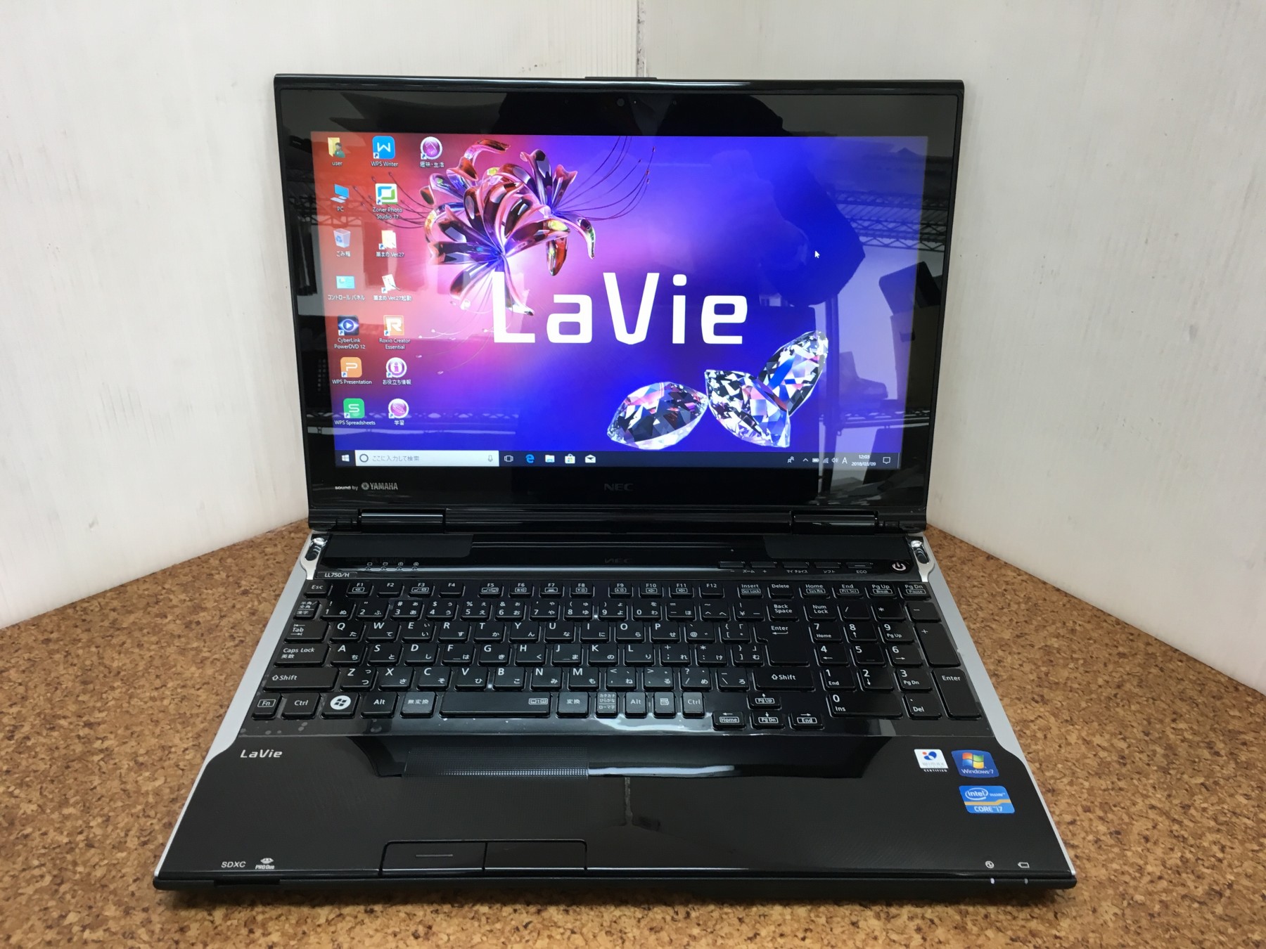 ノートWindows10 NEC LaVie core i7 ブルーレイ