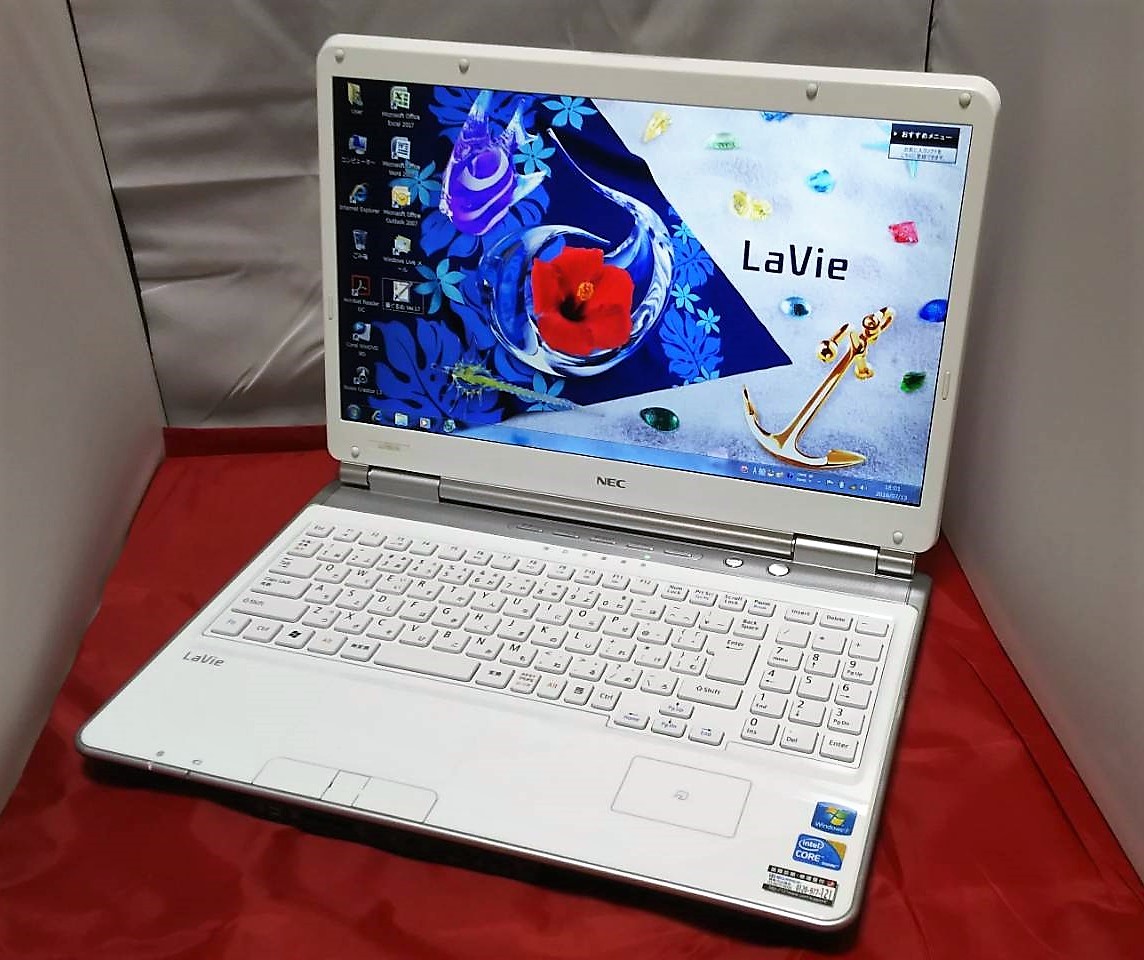 【ノートパソコン】NEC Lavie LL750/Win7搭載/リカバリCD・OFFICE付き/無線&DVD再生OK khxv5rg