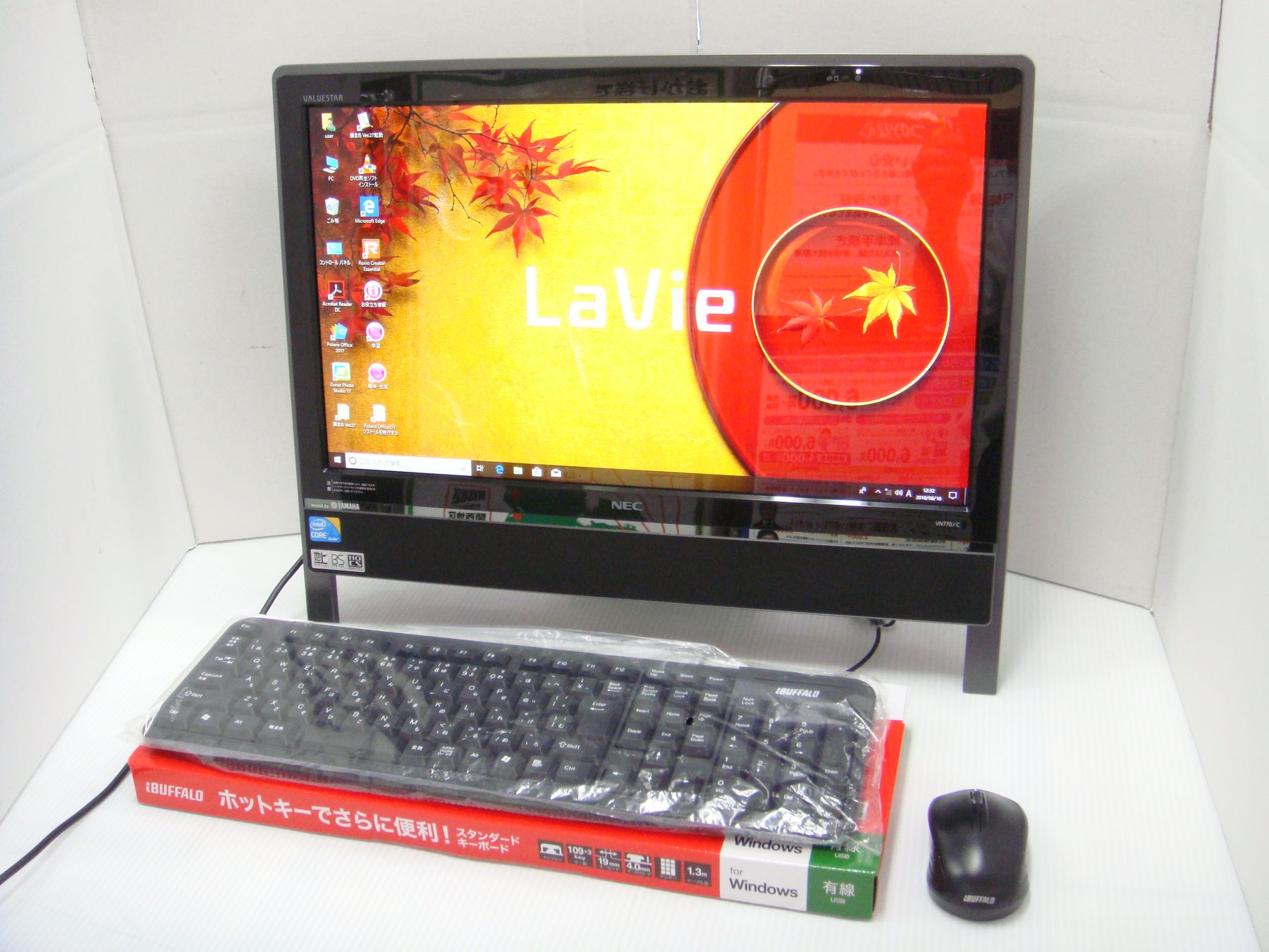 NEC PC-VN770CS6B CPU：Corei5-M460 2.53GHz/メモリ：4GB / HDD:1TB