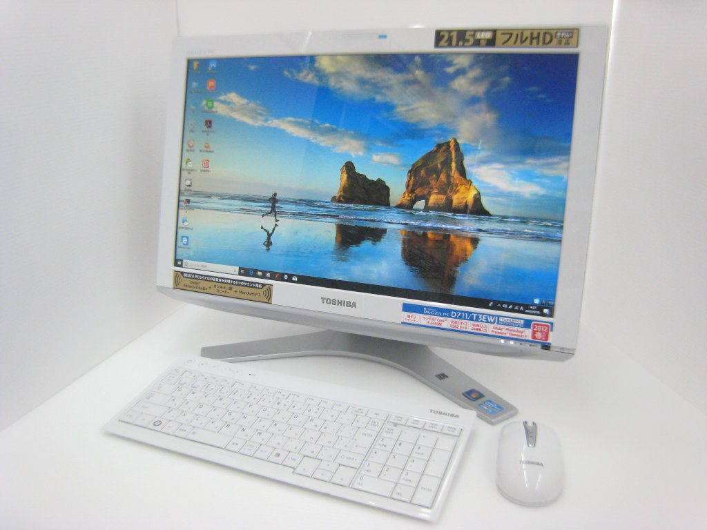 東芝 REGZA PC D711/T3EWJ Windows10 Home 64bit(HDDリカバリ) / WPS