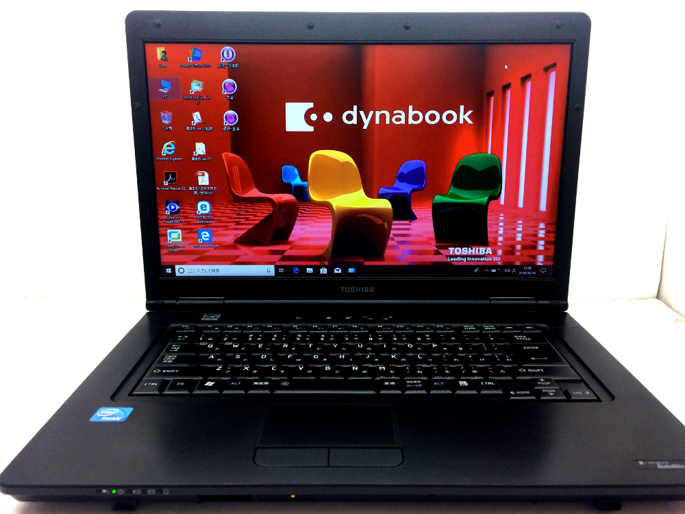 東芝 dynabook B452/F CPU：Celeron B820 1.7GHz / メモリ：4GB / HDD