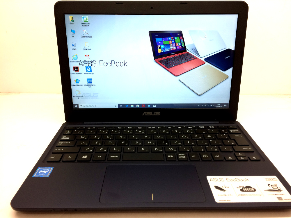 ASUS EeeBook X205T CPU：Atom Z3735F 1.33GHz / メモリ：2GB / eMMC ...