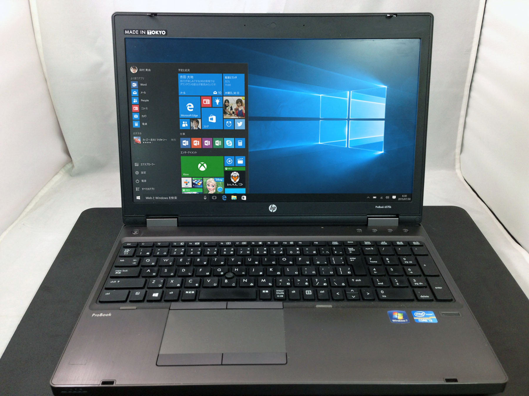 HP ProBook 6570b CPU： Core i5 3320M 2.6GHz/メモリ：4GB/HDD：500GB/15.6ｲﾝﾁ液晶/OS：Windows 10Home