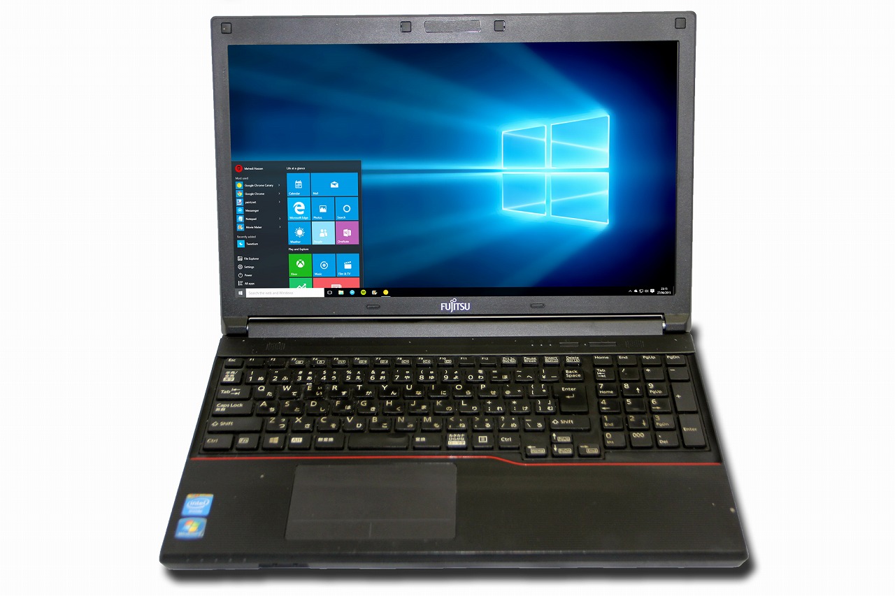 富士通 LIFEBOOK A553/HX CPU： Celeron 1000M 1.8GHz/メモリ：4GB/HDD