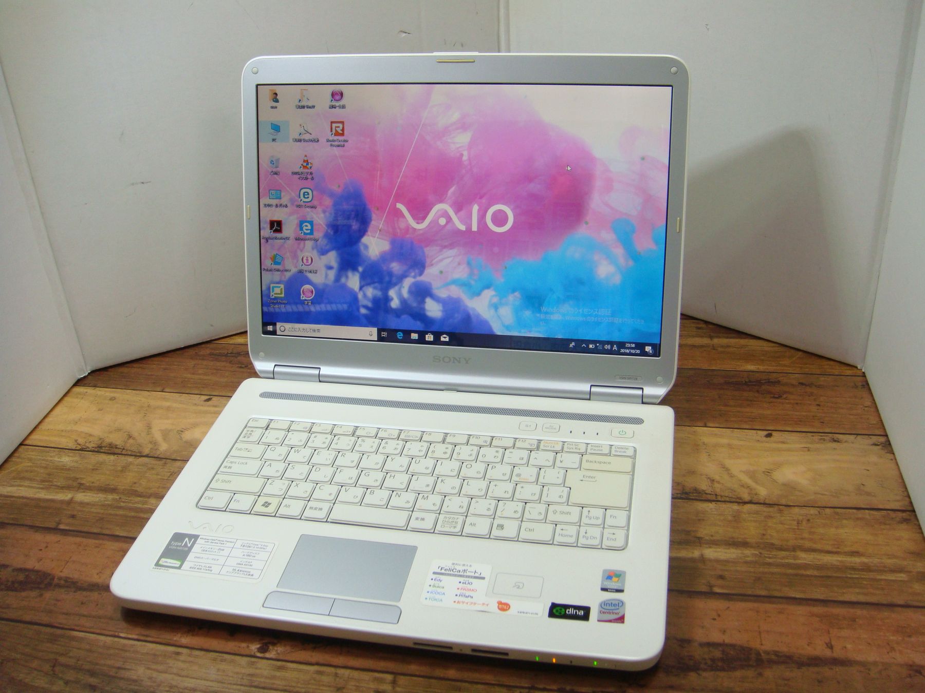 SONY VAIO VGN-NR72B CPU：Core2Duo-T8100 2.1GHz/メモリ：4GB / HDD