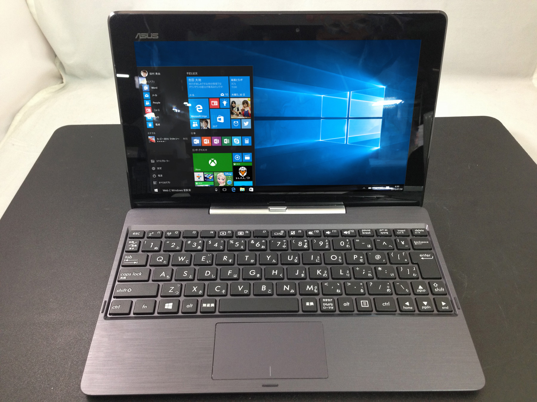 ASUS T100TA 　Win10　HDD内臓K/B　多少難あり品