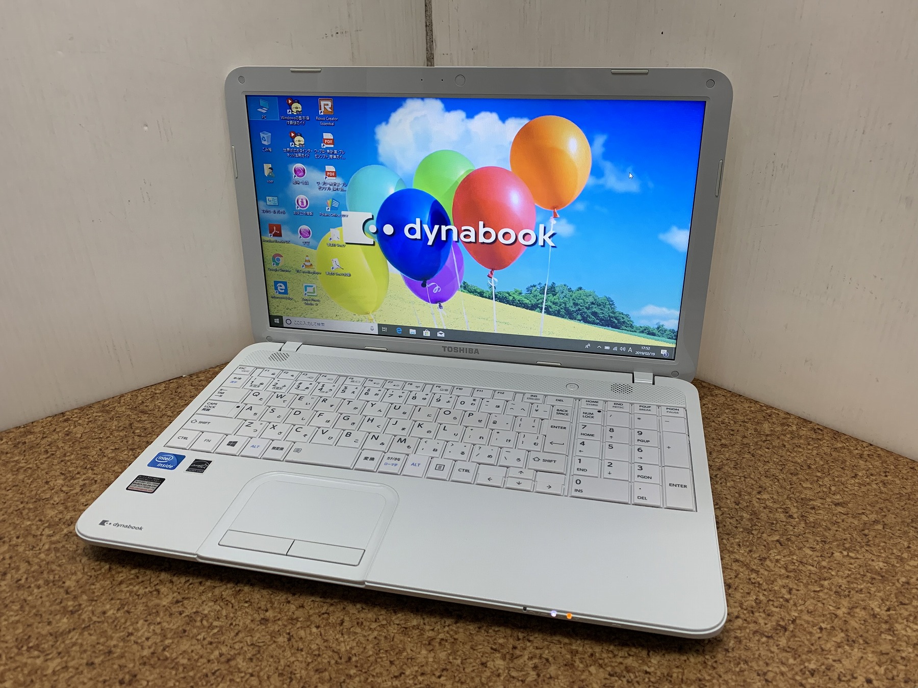東芝 dynabook B452/23G CPU：Celeron B830 1.8GHz / メモリ：4GB / HDD：500GB