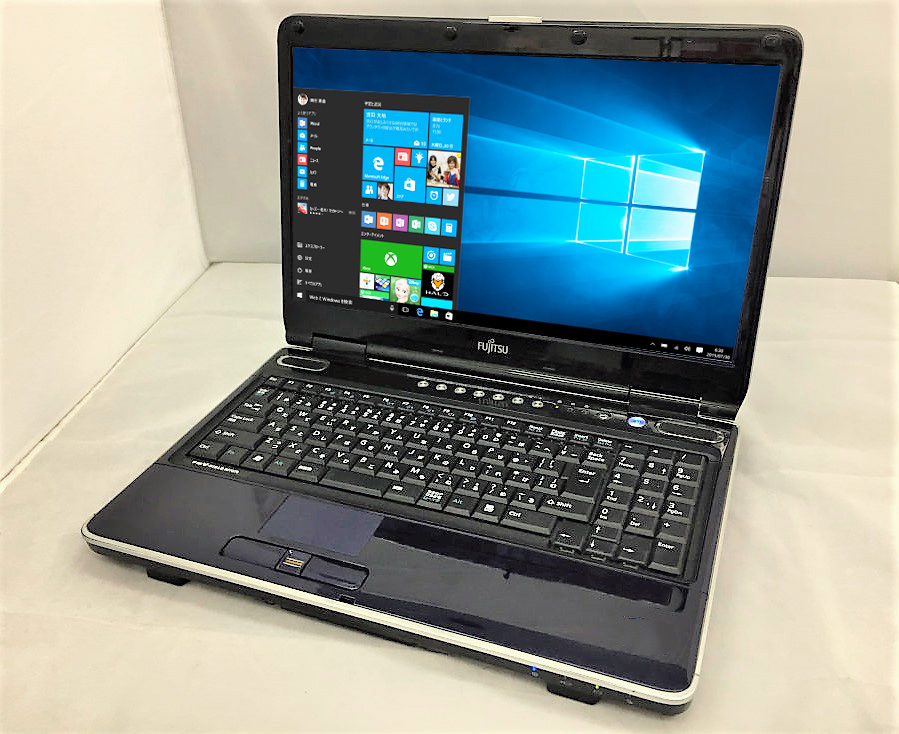 ノートPC 富士通 NF/G70 ブルー i5 4GB BD 無線 Win10