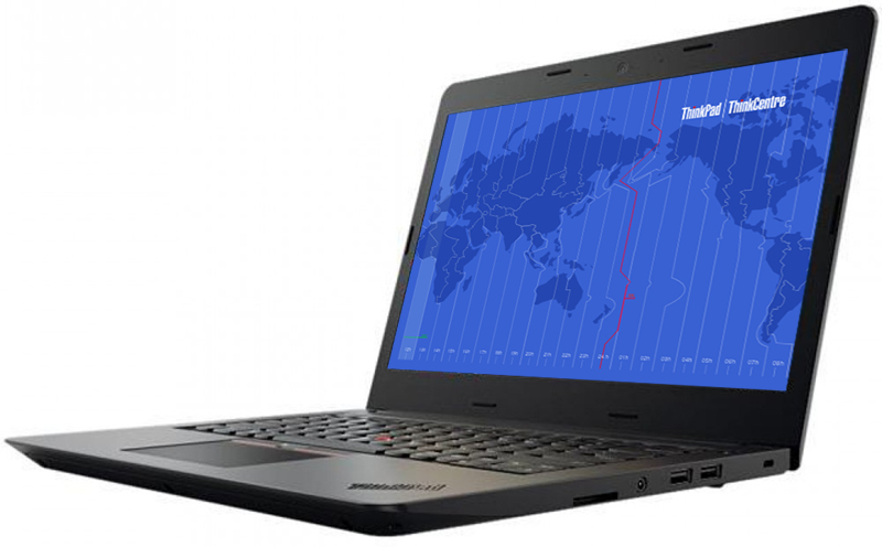 Lenovo ThinkPad E470 CPU：Core i3-7100U 2.40GHz / メモリ：4GB