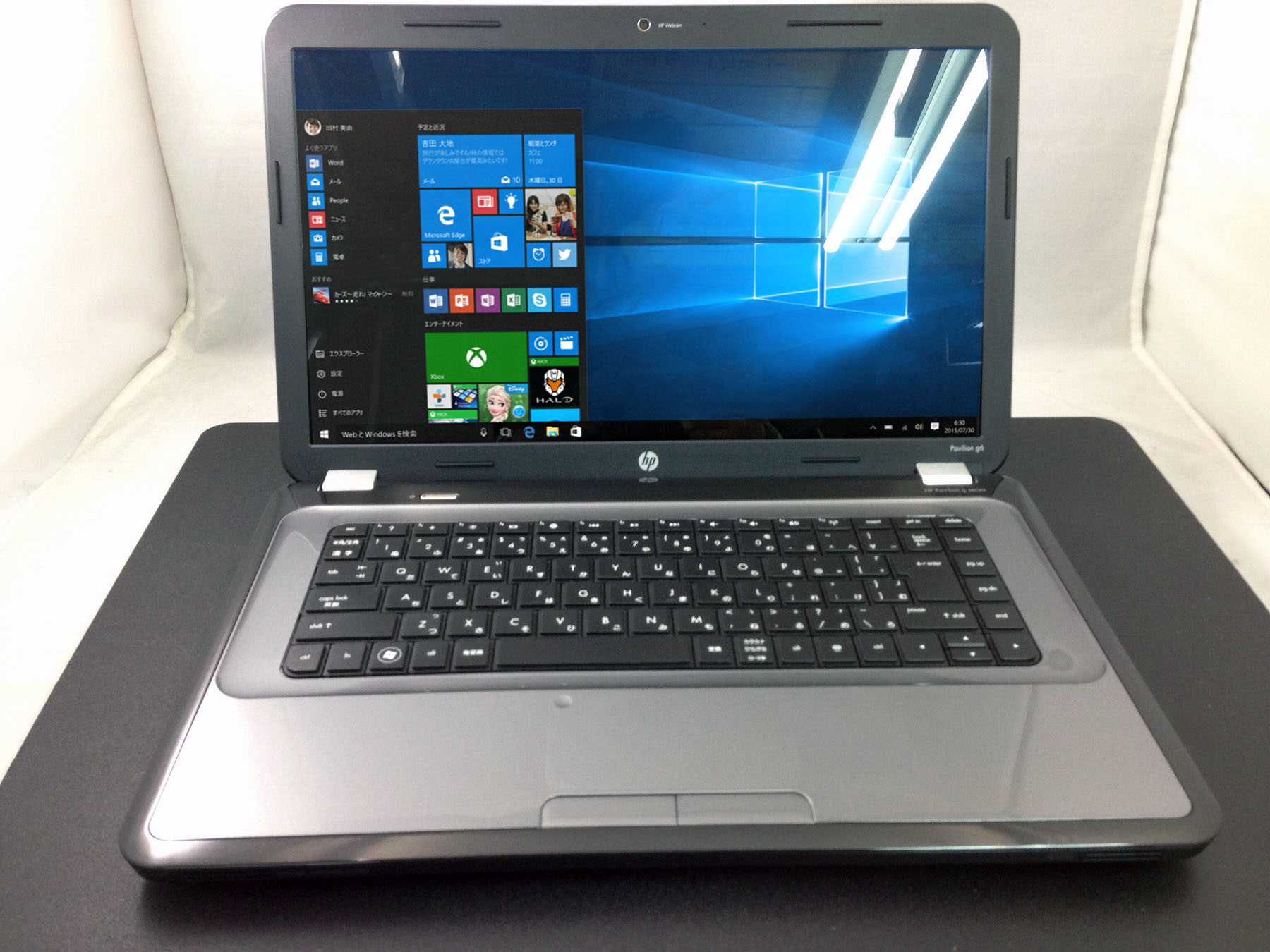 HP Pavilion g6 1002TU CPU： Core i3 M390 2.67GHz/メモリ：2GB/HDD