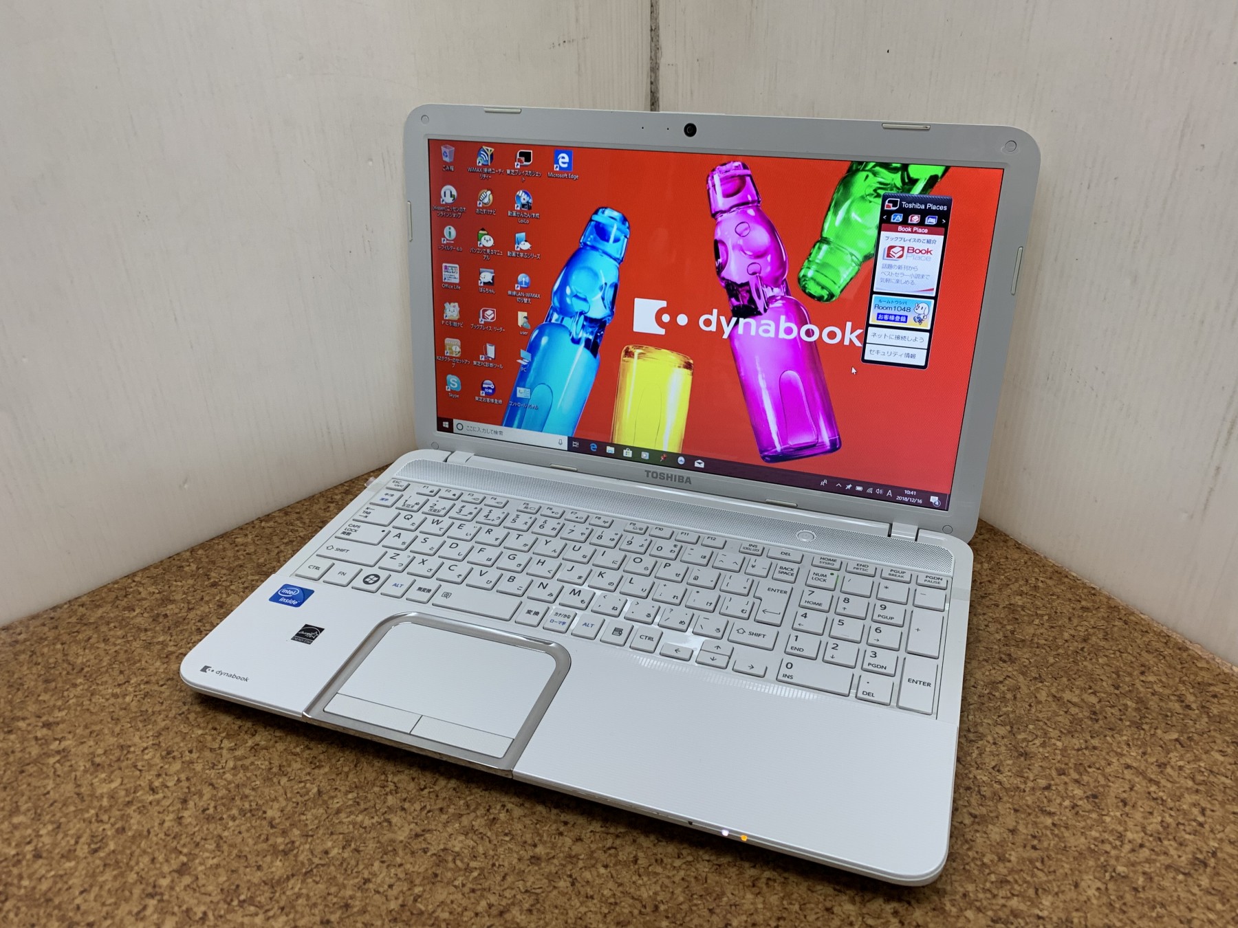 東芝 dynabook T552/36FWS CPU：Celeron B820 1.7GHz / メモリ：4GB