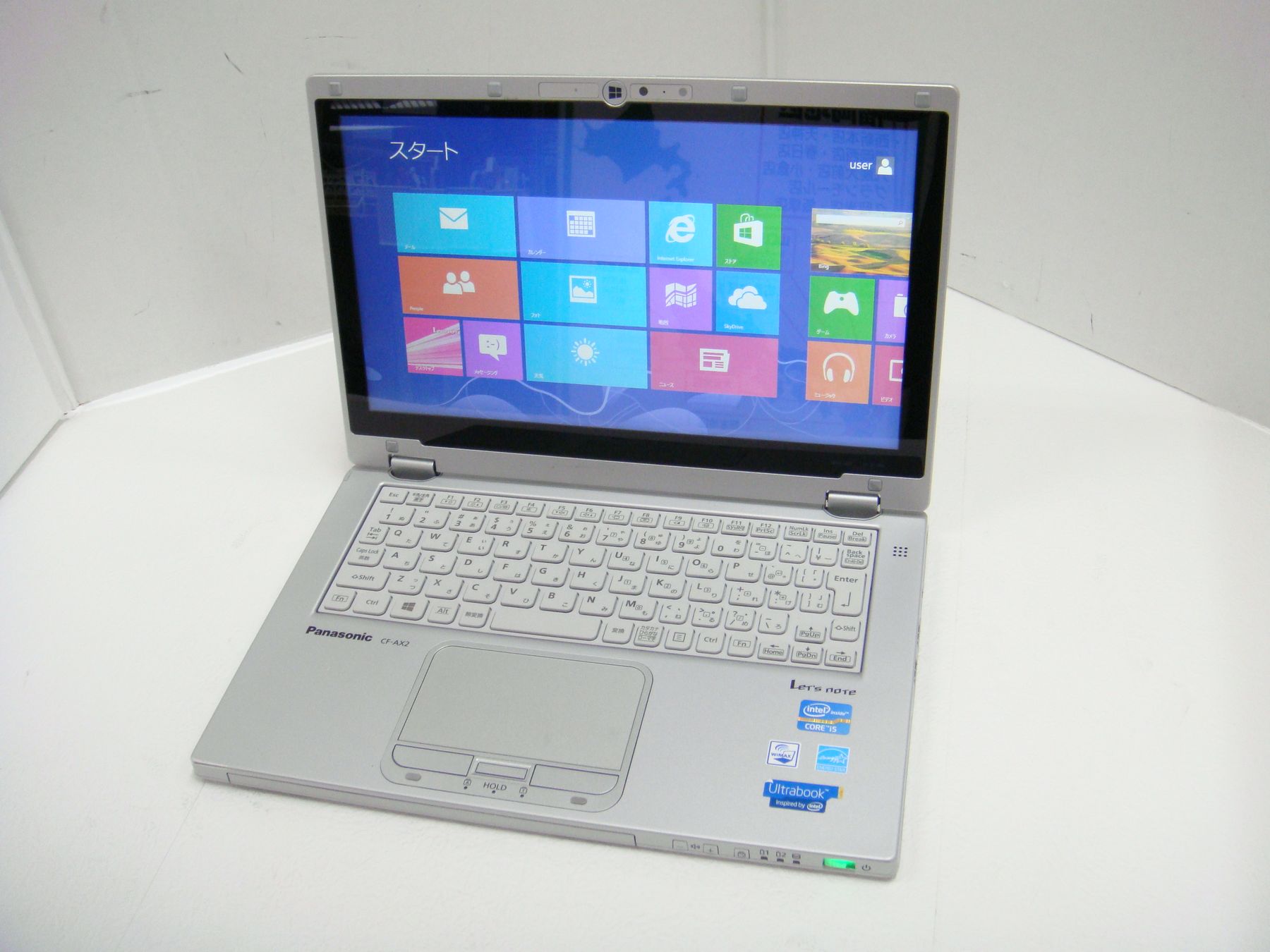 Panasonic Let'sNote CF-AX2 CPU：Corei5-3337M 1.8GHz/メモリ：4GB