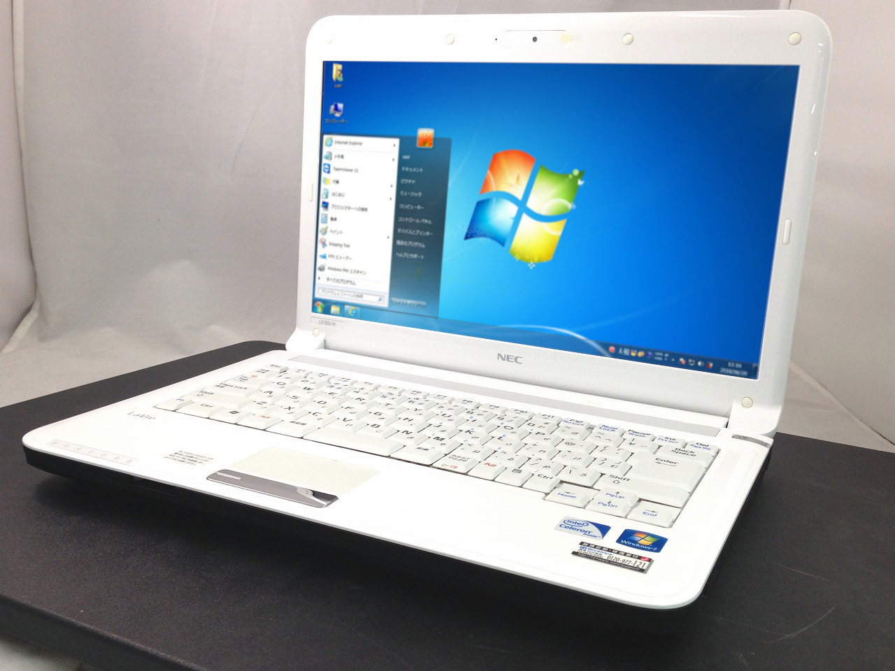 NEC Lavie LE150/H Windows7搭載モデル CPU： Celeron B815 1.6GHz/メモリ：4GB/HDD