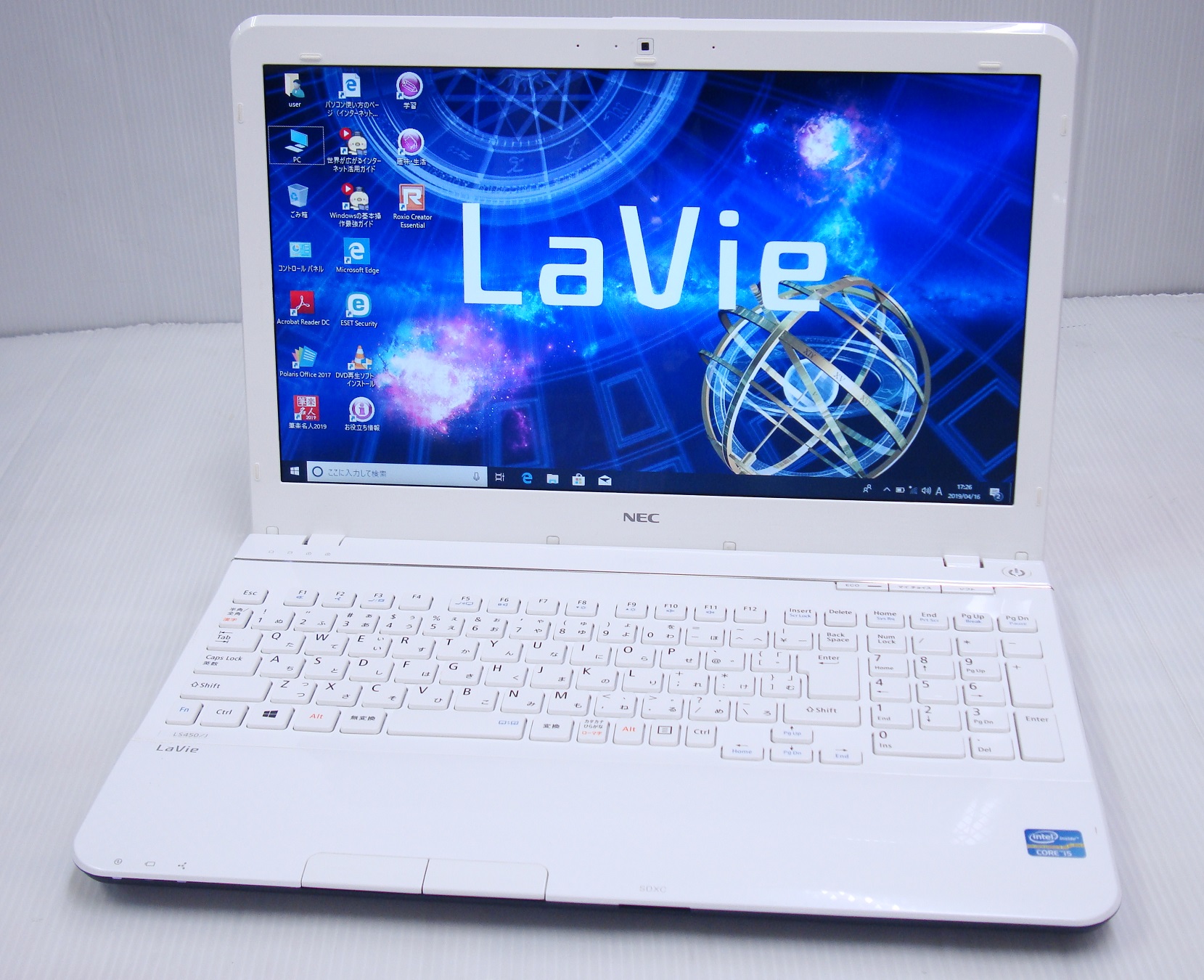 NEC LaVie PC-LS450/J CPU:Corei5 3210M 2.50GHz / メモリ:4GB / HDD ...