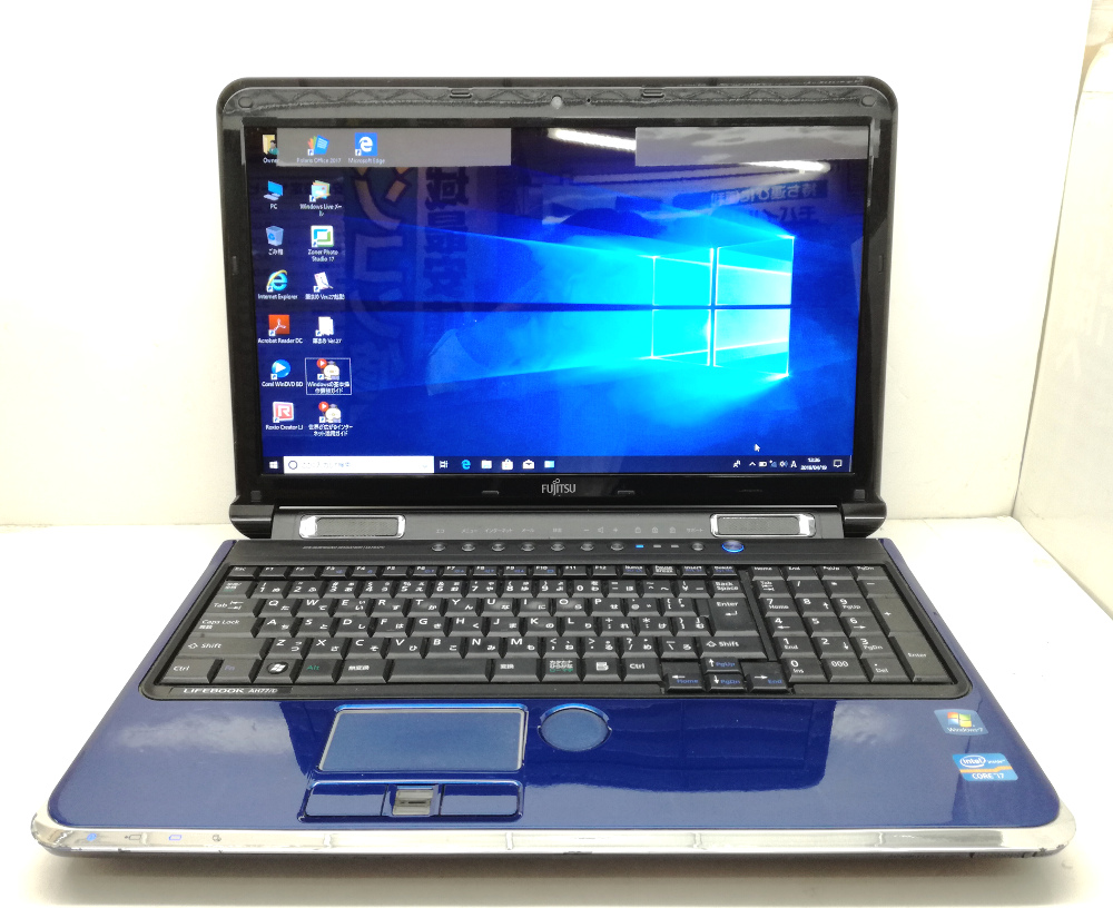 富士通 LIFEBOOK AH77/D CPU：Core i7-2630QM 2.0GHz / メモリ：8GB