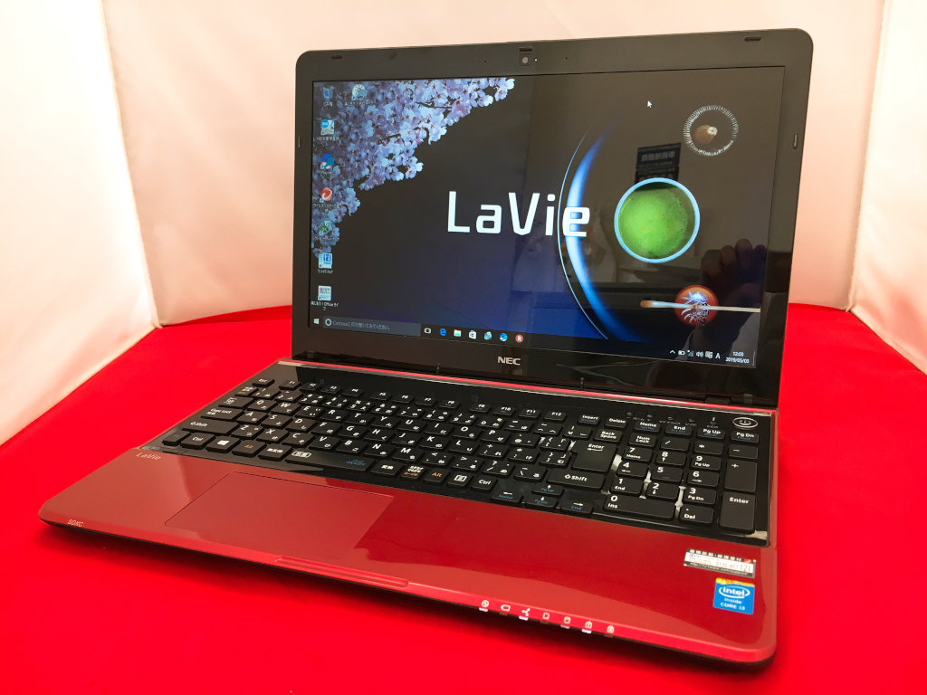 NEC lavie LS350/R core i3 マウス付きブルーレイディスクドライブ