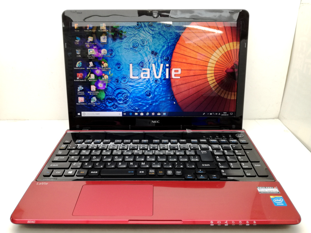 NEC LaVie LS150/MSR CPU：Celeron 1005M 1.9GHz / メモリ：4GB / HDD