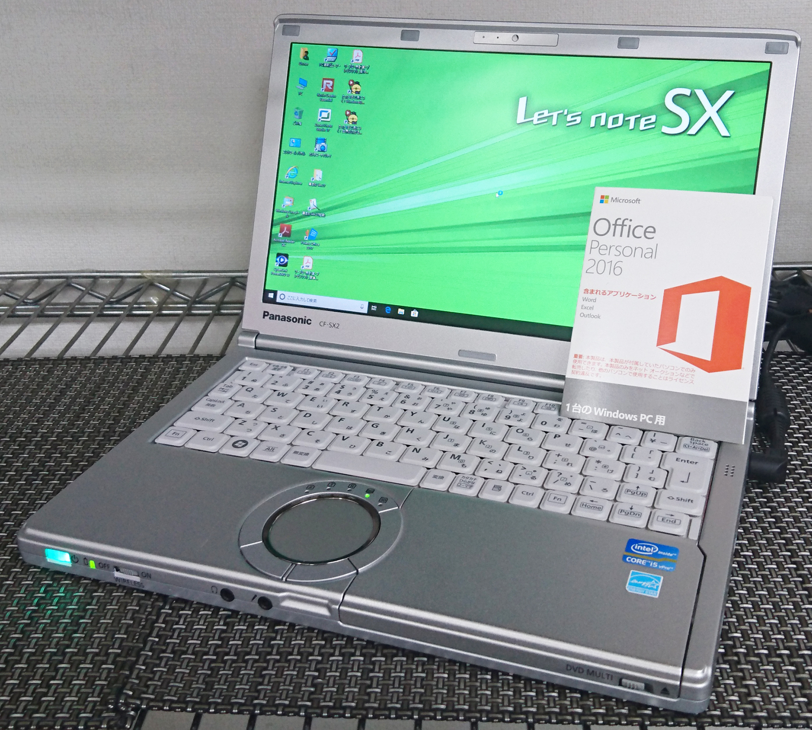 レッツノート　CF-SX2　Win10　Core i5　SSD　DVD　無線