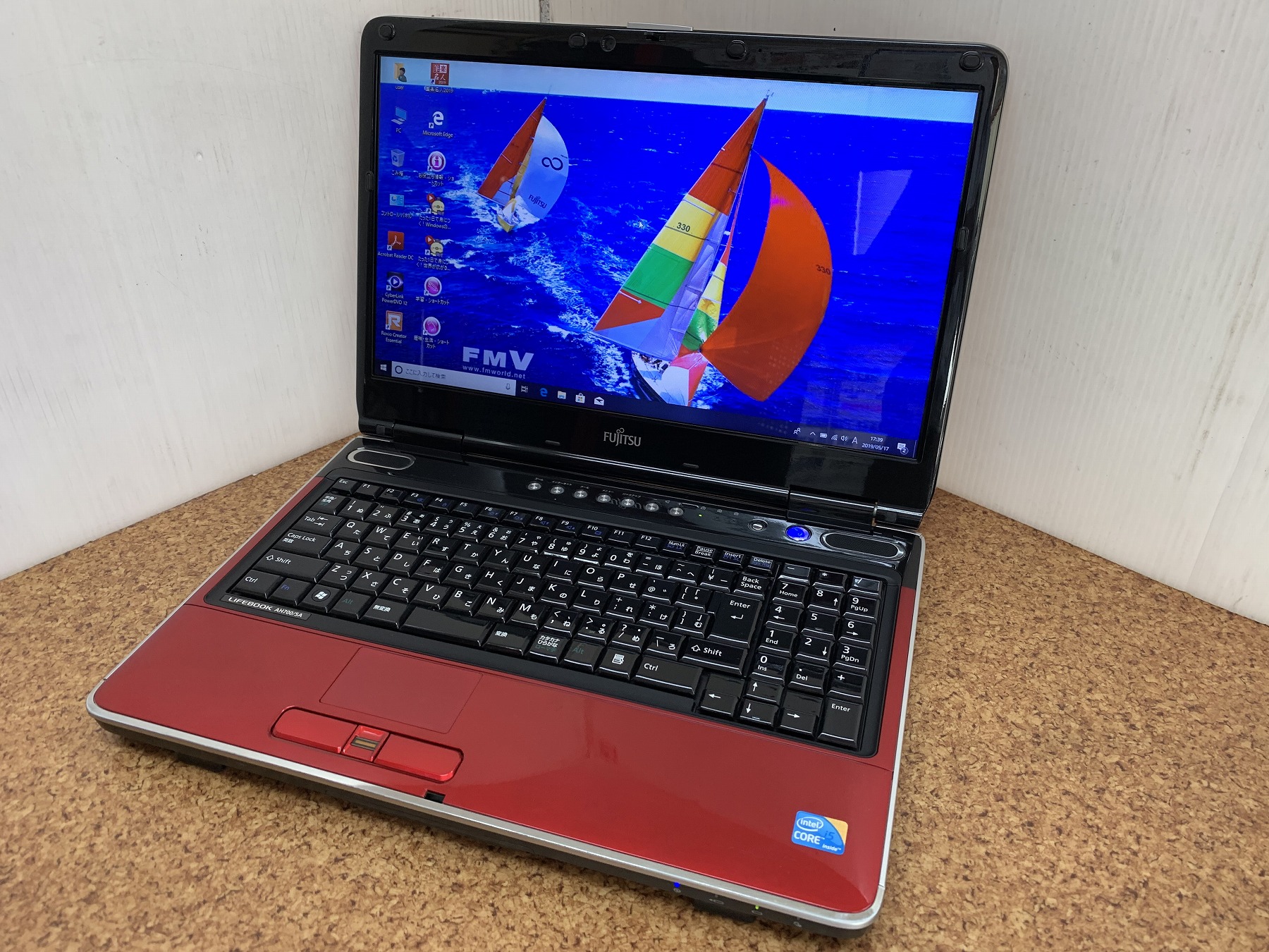 ノートPC AH700/5A レッド i5 4G BD 無線 Windows10