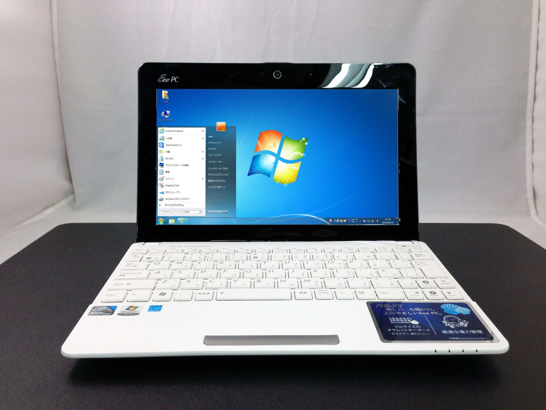 ASUS EeePC 1011PX Windows7搭載モデル CPU： Atom N455 1.66GHz