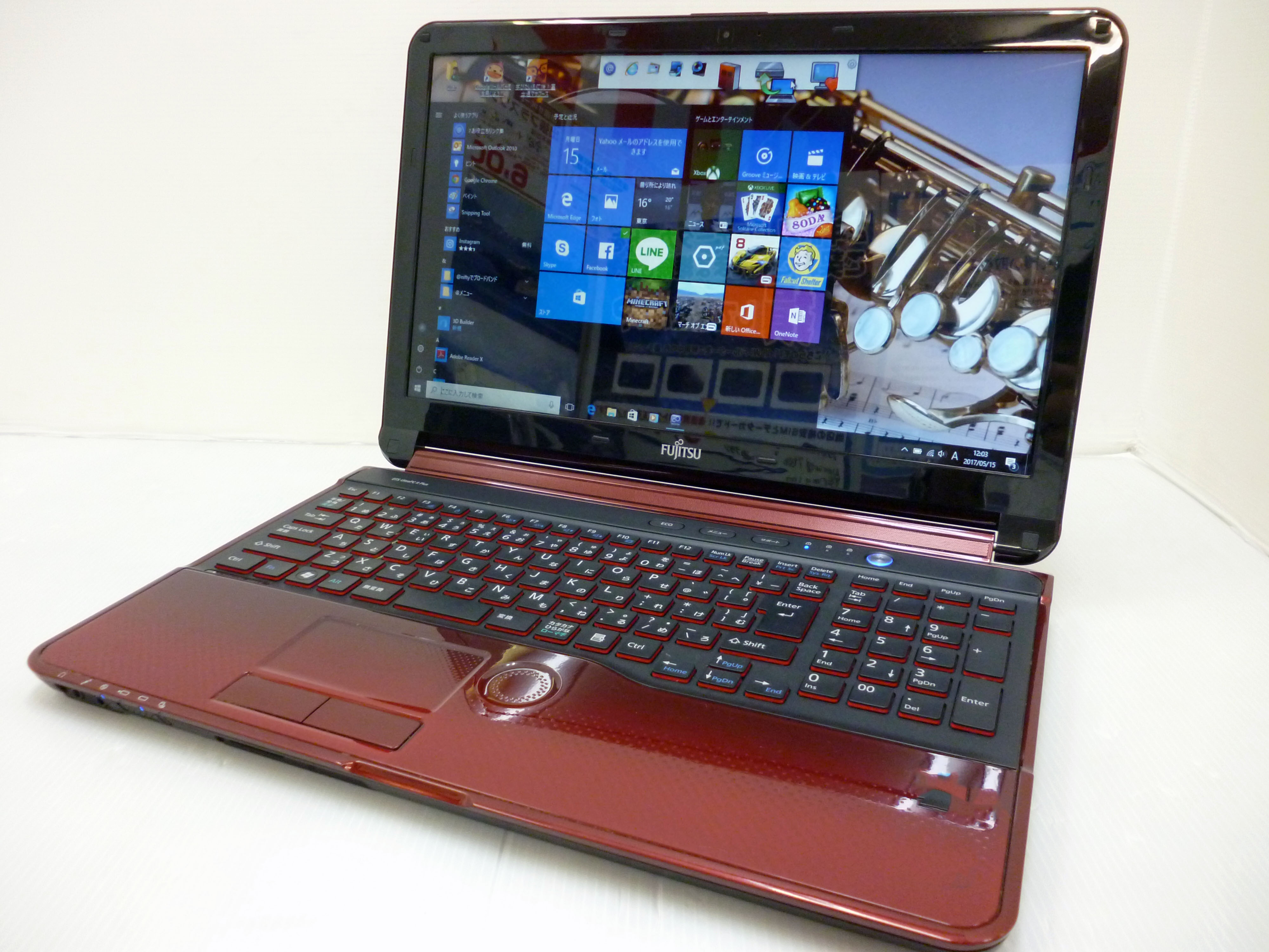 富士通lifebook ノートパソコン 品 Windows10 AH54/G