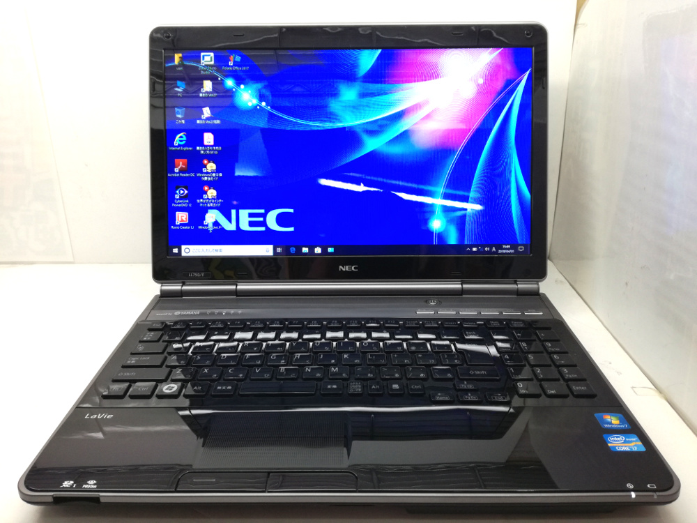 NEC LaVie LL750/F CPU：Core i7-2670QM 2.2GHz / メモリ：8GB / HDD