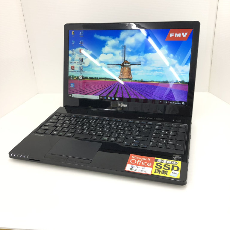 富士通 LIFEBOOK AH42/W Windows10 Home 64bit(HDDリカバリ) Microsoft Office 2019  Personal Celeron 3205U 1.50GHz メモリ:4GB SSD:240GB DVDマルチ 15.6インチ  180日保証 中古ノートパソコンが激安販売中！ 中古パソコン市場